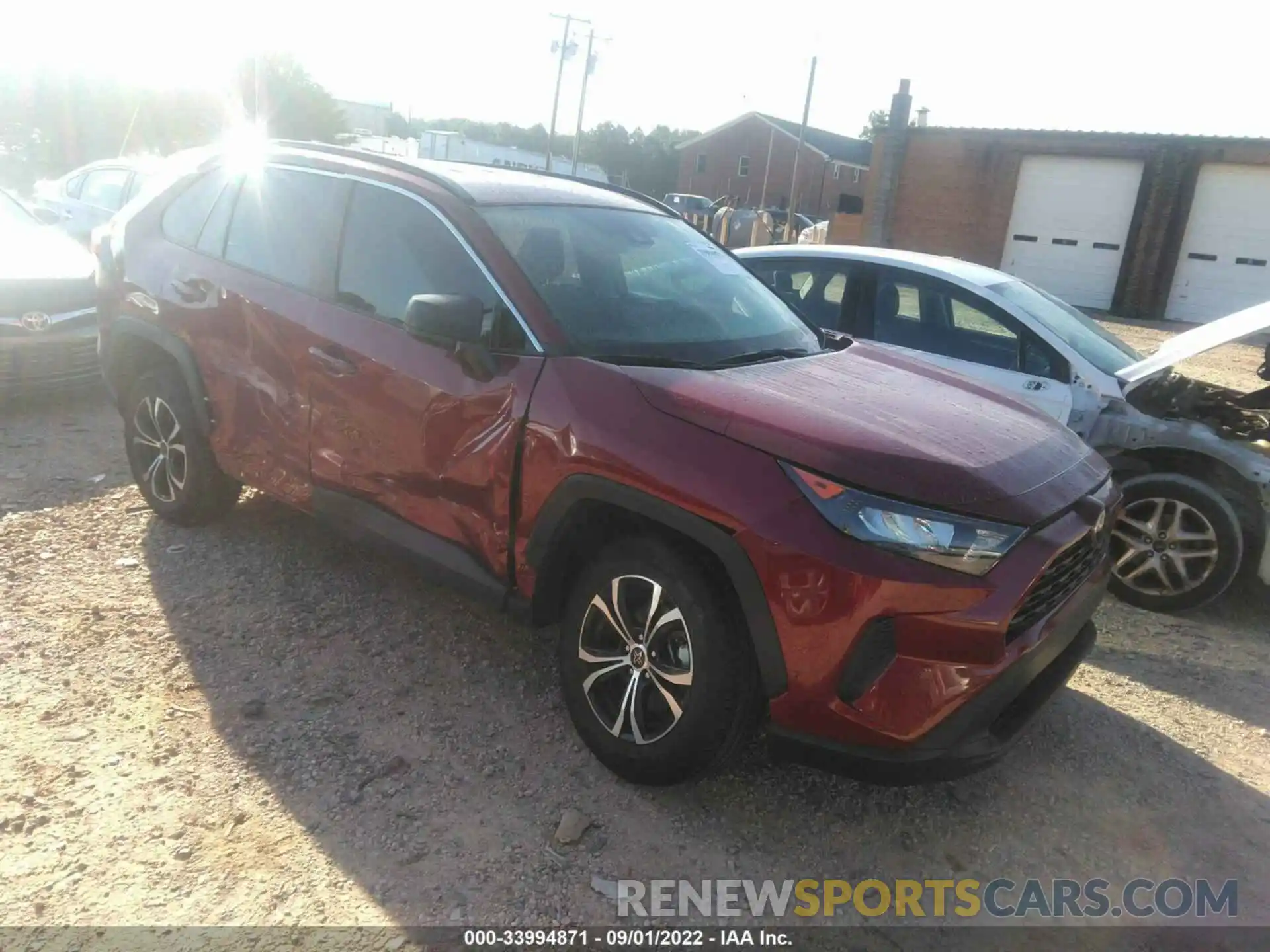 1 Photograph of a damaged car 2T3H1RFV5LC063412 TOYOTA RAV4 2020