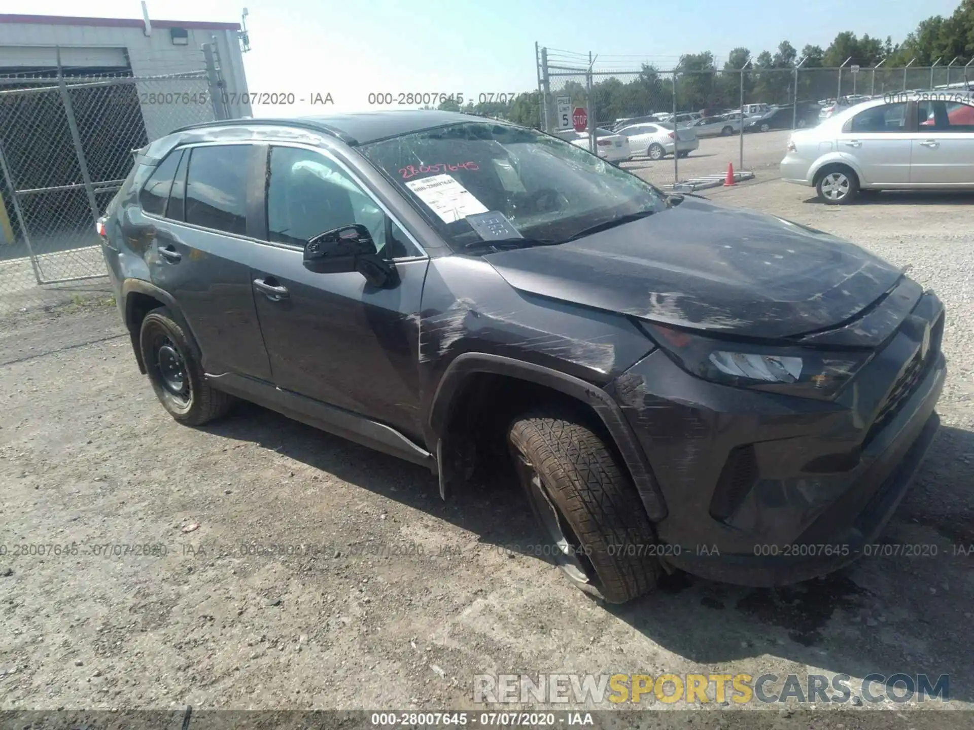 1 Photograph of a damaged car 2T3H1RFV5LC064074 TOYOTA RAV4 2020