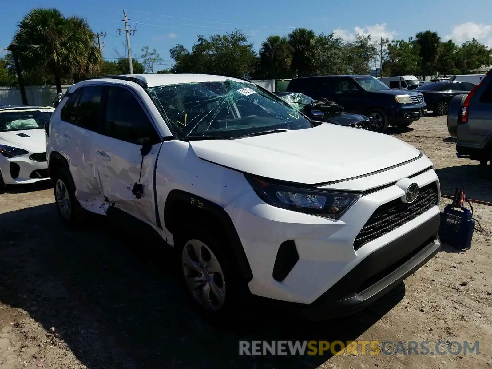 1 Photograph of a damaged car 2T3H1RFV5LC068674 TOYOTA RAV4 2020