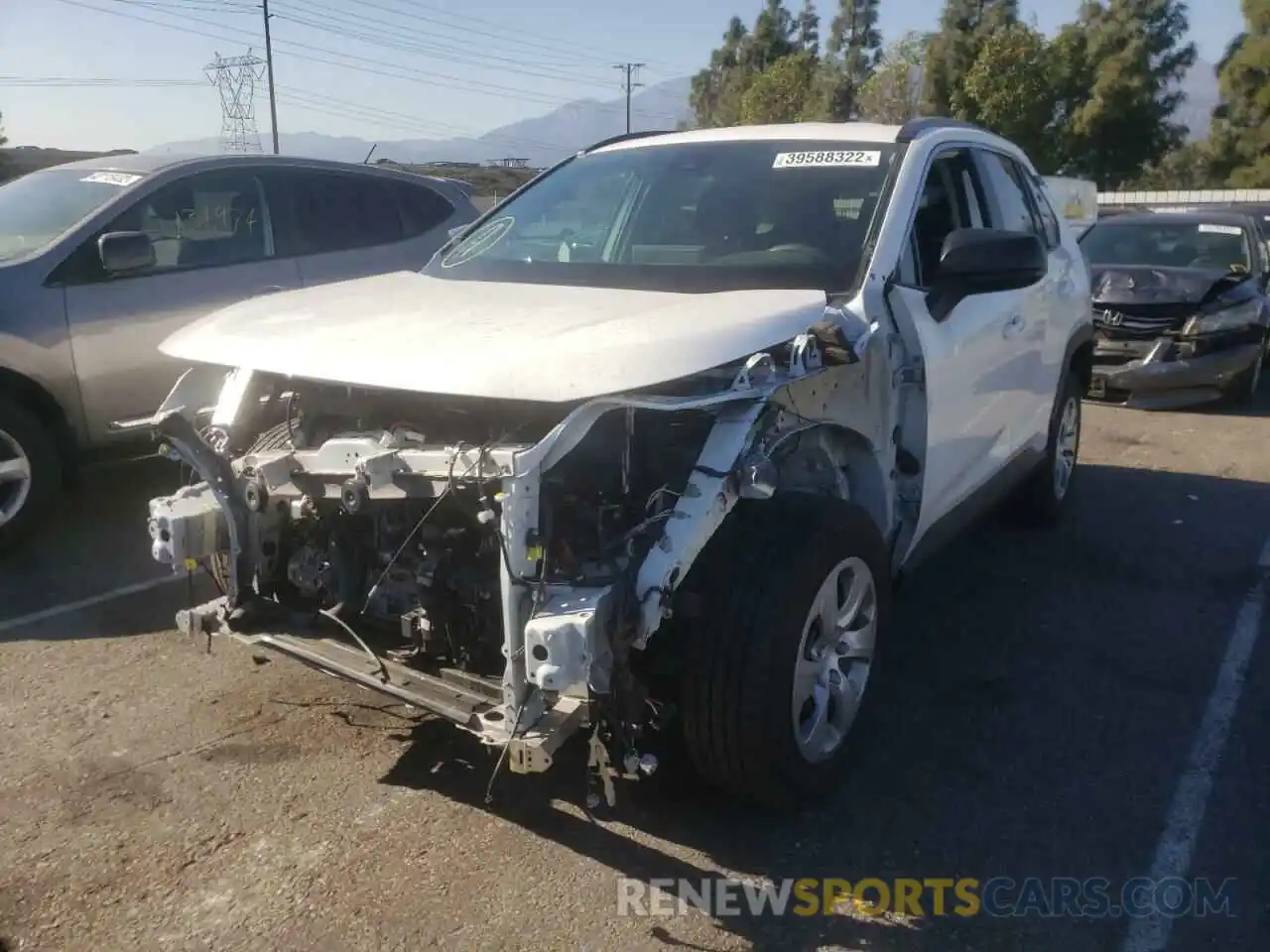 2 Photograph of a damaged car 2T3H1RFV5LC081456 TOYOTA RAV4 2020