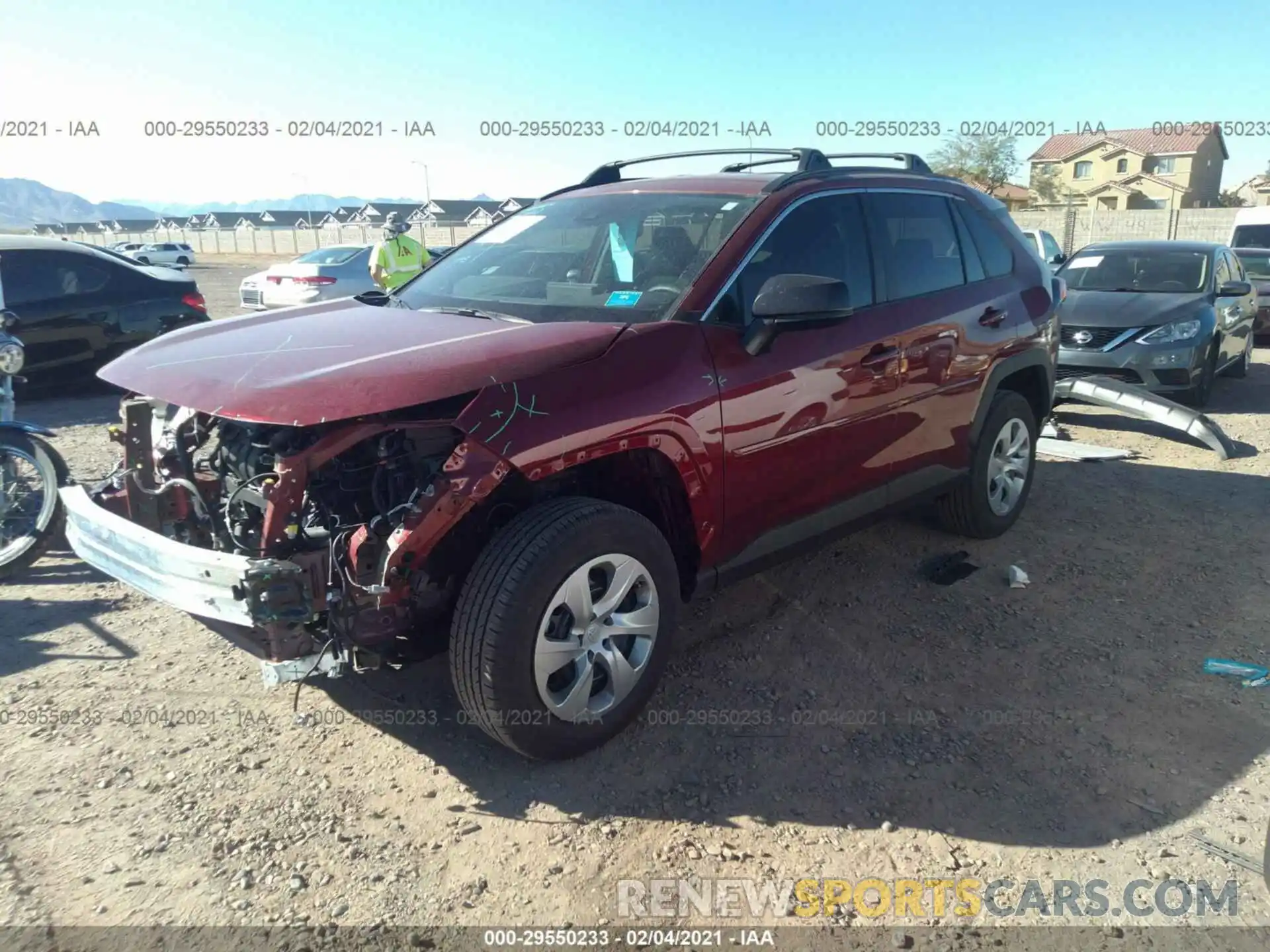 2 Photograph of a damaged car 2T3H1RFV5LW069404 TOYOTA RAV4 2020