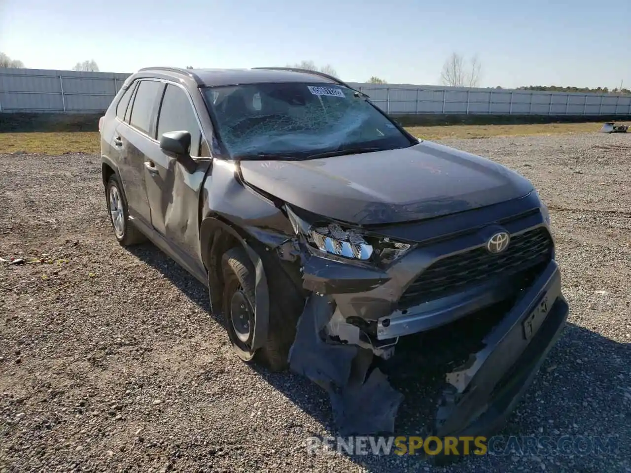 1 Photograph of a damaged car 2T3H1RFV5LW076188 TOYOTA RAV4 2020