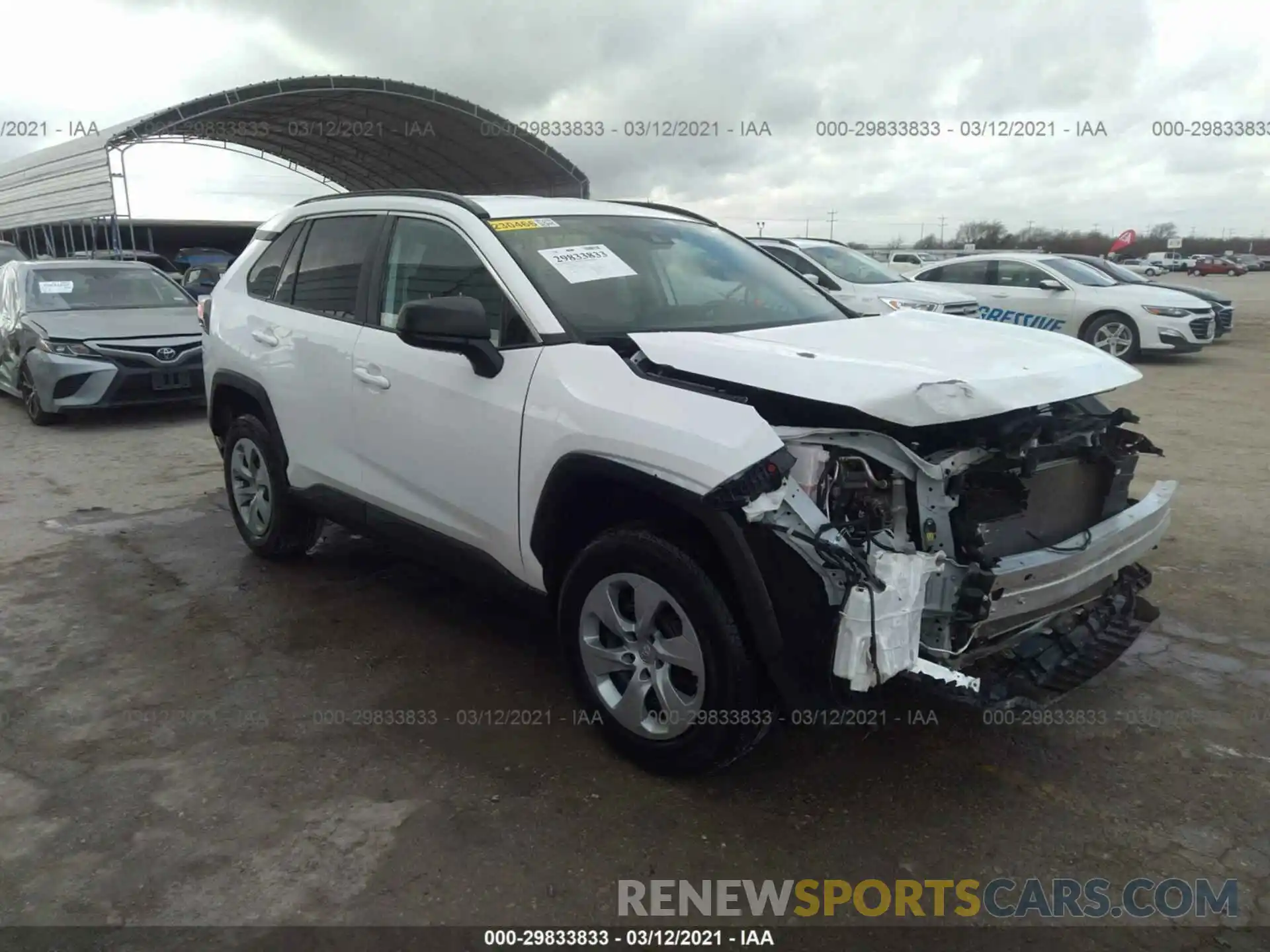 1 Photograph of a damaged car 2T3H1RFV5LW083626 TOYOTA RAV4 2020