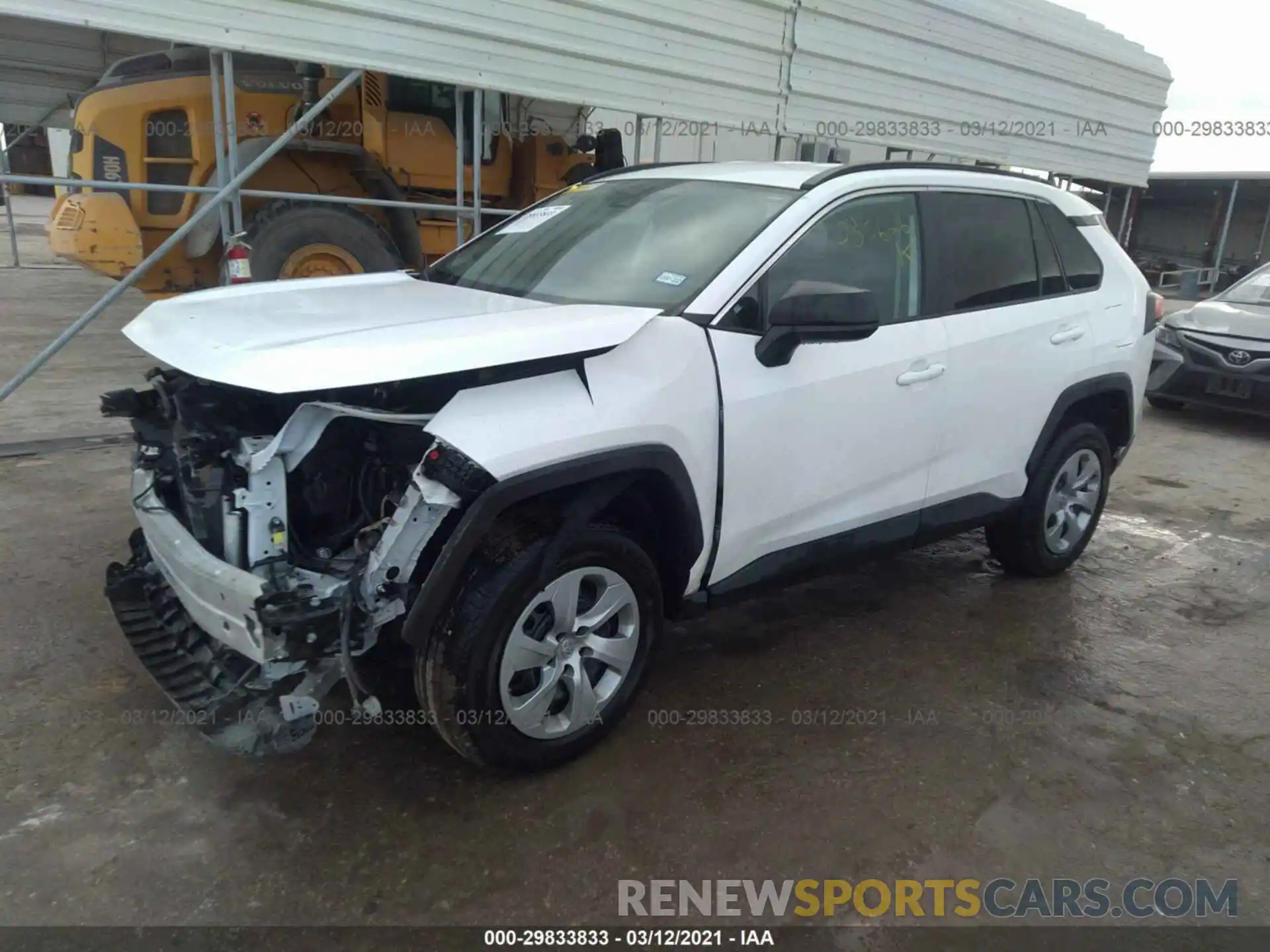 2 Photograph of a damaged car 2T3H1RFV5LW083626 TOYOTA RAV4 2020