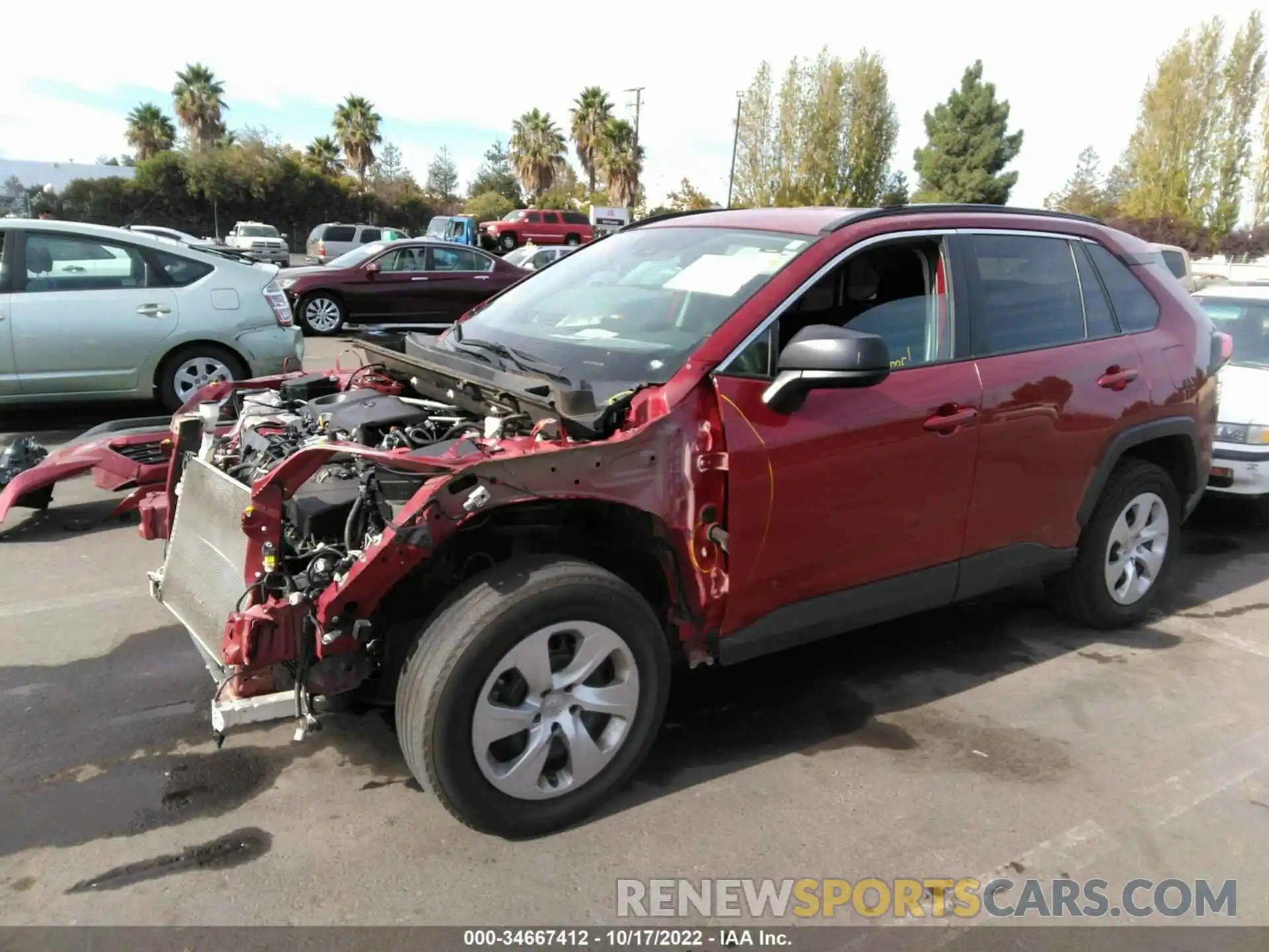 2 Photograph of a damaged car 2T3H1RFV5LW084503 TOYOTA RAV4 2020