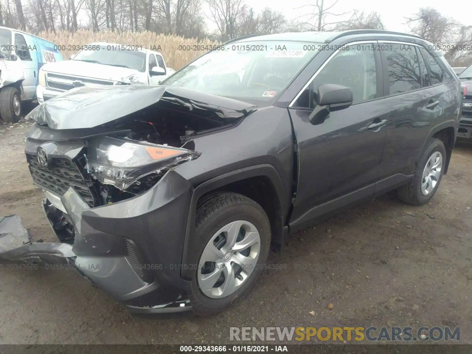 2 Photograph of a damaged car 2T3H1RFV5LW096554 TOYOTA RAV4 2020