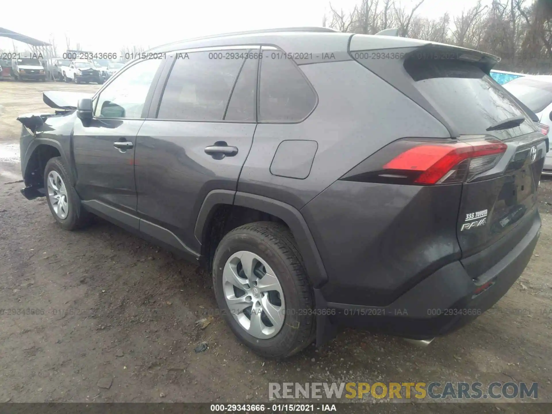 3 Фотография поврежденного автомобиля 2T3H1RFV5LW096554 TOYOTA RAV4 2020