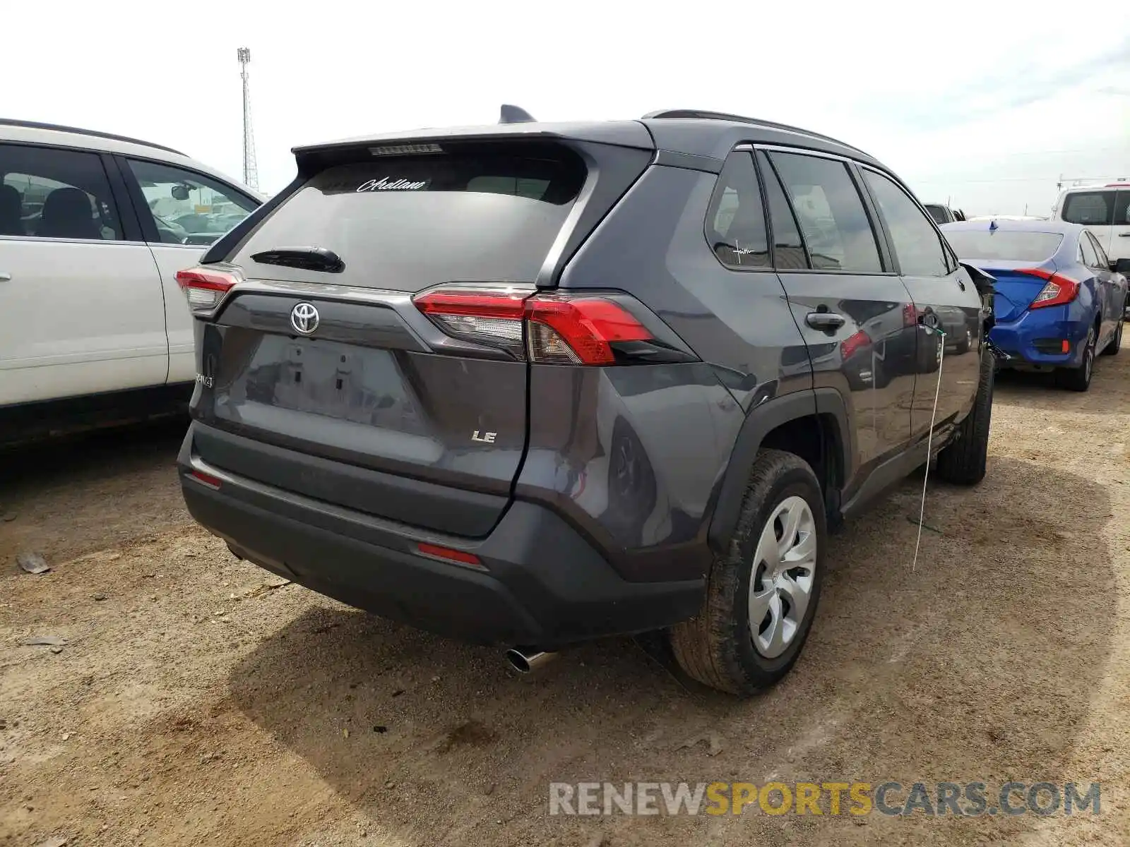 4 Photograph of a damaged car 2T3H1RFV5LW098739 TOYOTA RAV4 2020