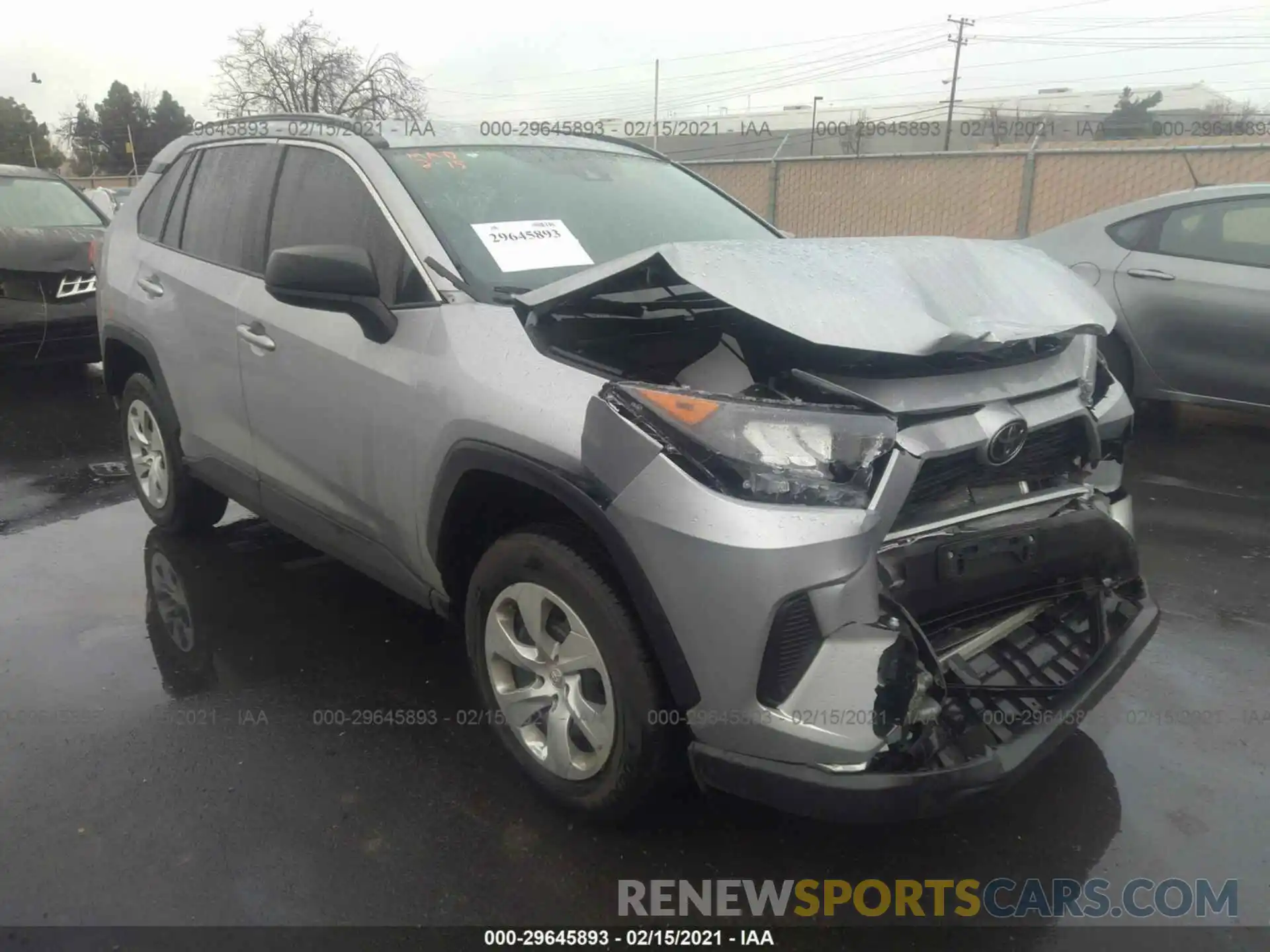 1 Photograph of a damaged car 2T3H1RFV5LW099891 TOYOTA RAV4 2020