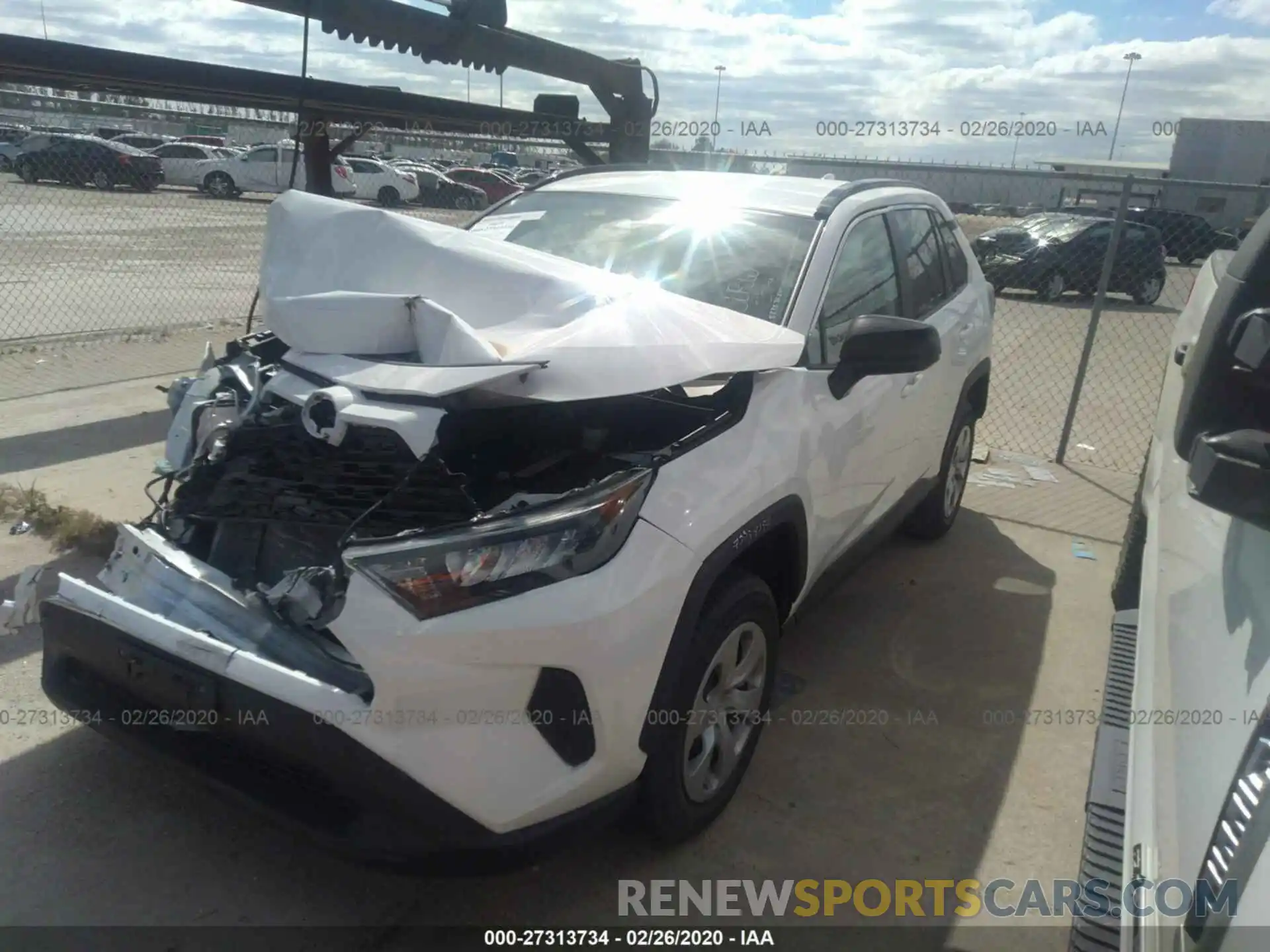 2 Photograph of a damaged car 2T3H1RFV6LC034906 TOYOTA RAV4 2020