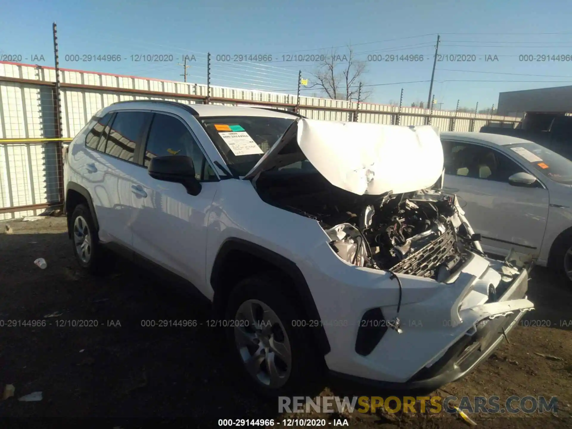 1 Photograph of a damaged car 2T3H1RFV6LC036994 TOYOTA RAV4 2020