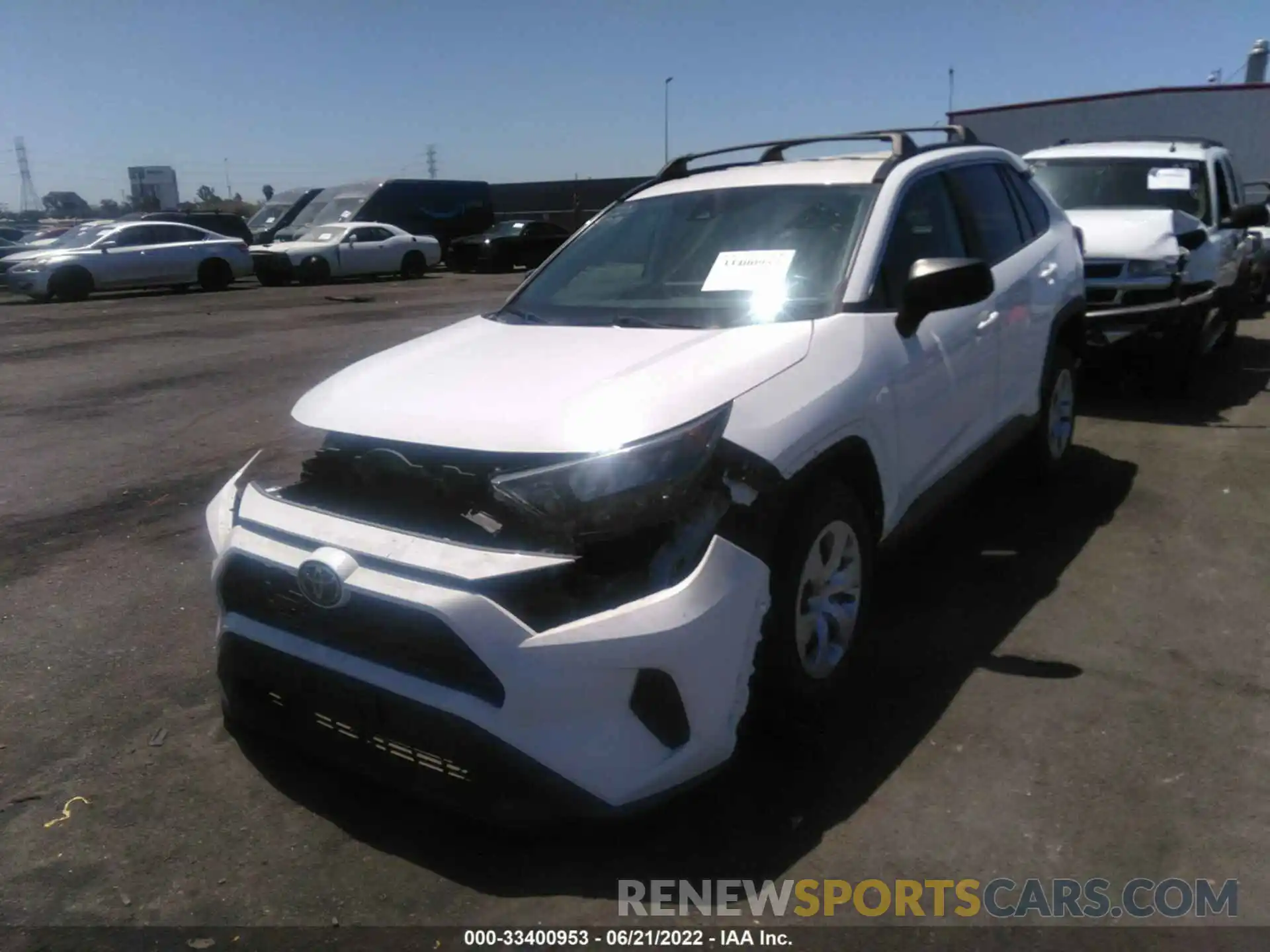 2 Photograph of a damaged car 2T3H1RFV6LC039491 TOYOTA RAV4 2020