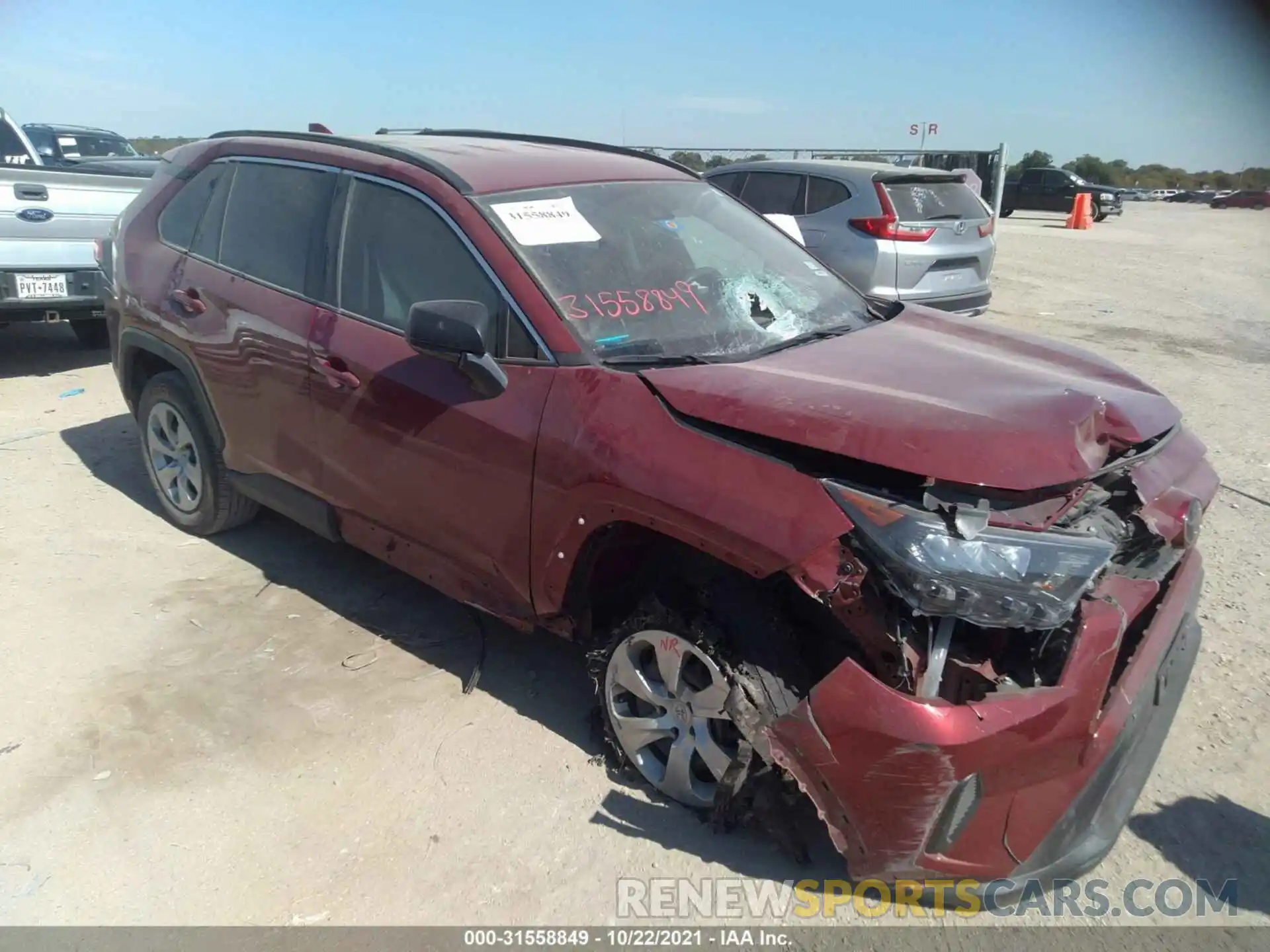 1 Photograph of a damaged car 2T3H1RFV6LC046716 TOYOTA RAV4 2020