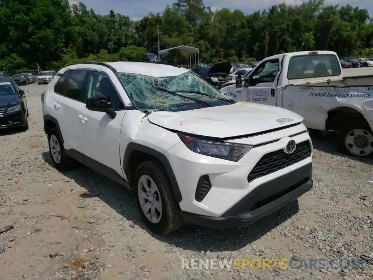 1 Photograph of a damaged car 2T3H1RFV6LC056789 TOYOTA RAV4 2020