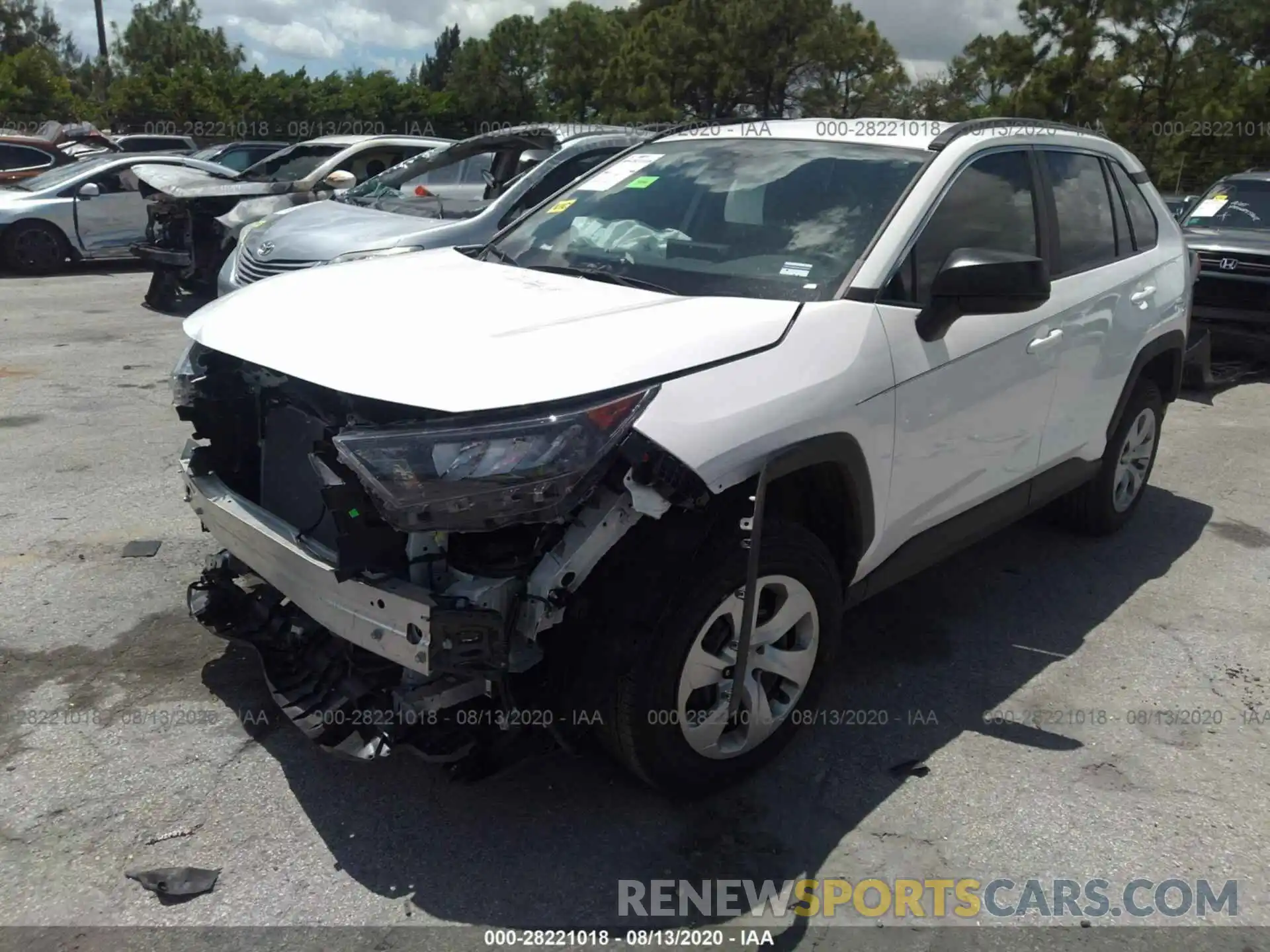 2 Photograph of a damaged car 2T3H1RFV6LC057991 TOYOTA RAV4 2020