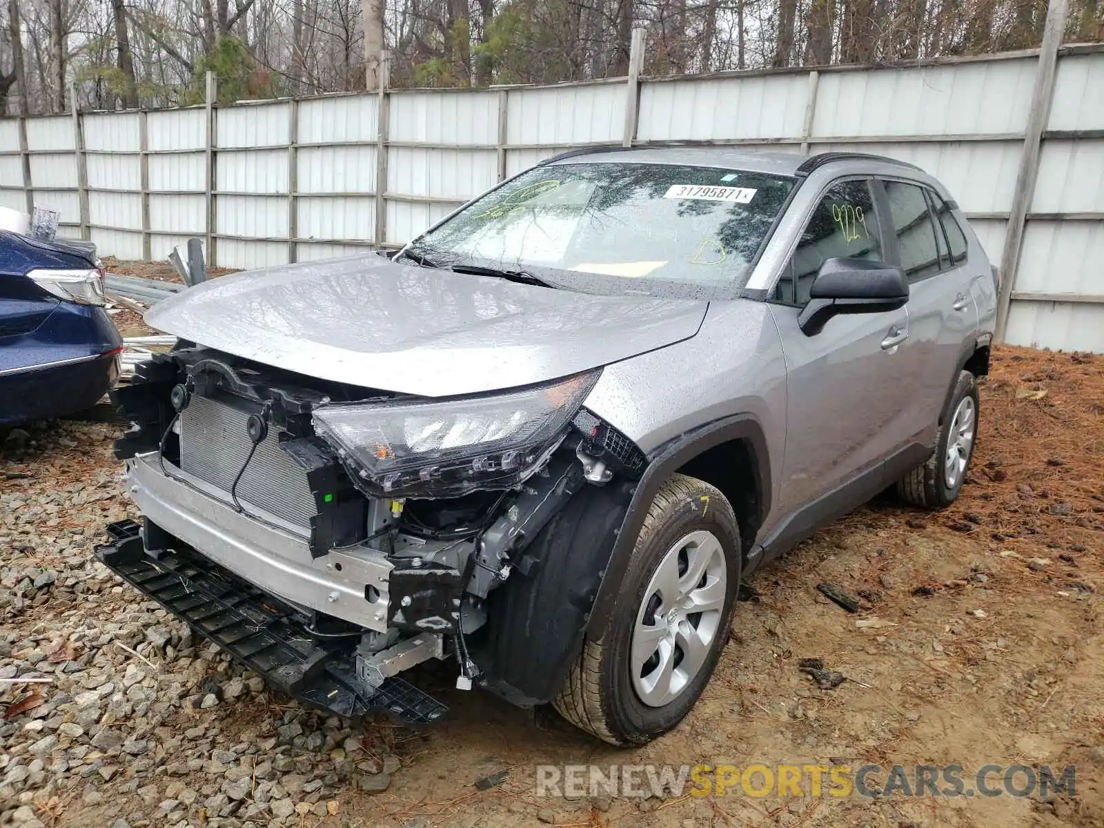 2 Photograph of a damaged car 2T3H1RFV6LC062043 TOYOTA RAV4 2020