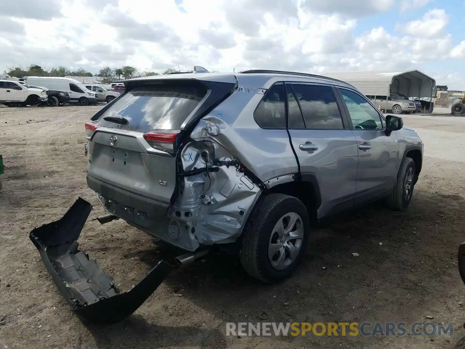 4 Photograph of a damaged car 2T3H1RFV6LC062625 TOYOTA RAV4 2020