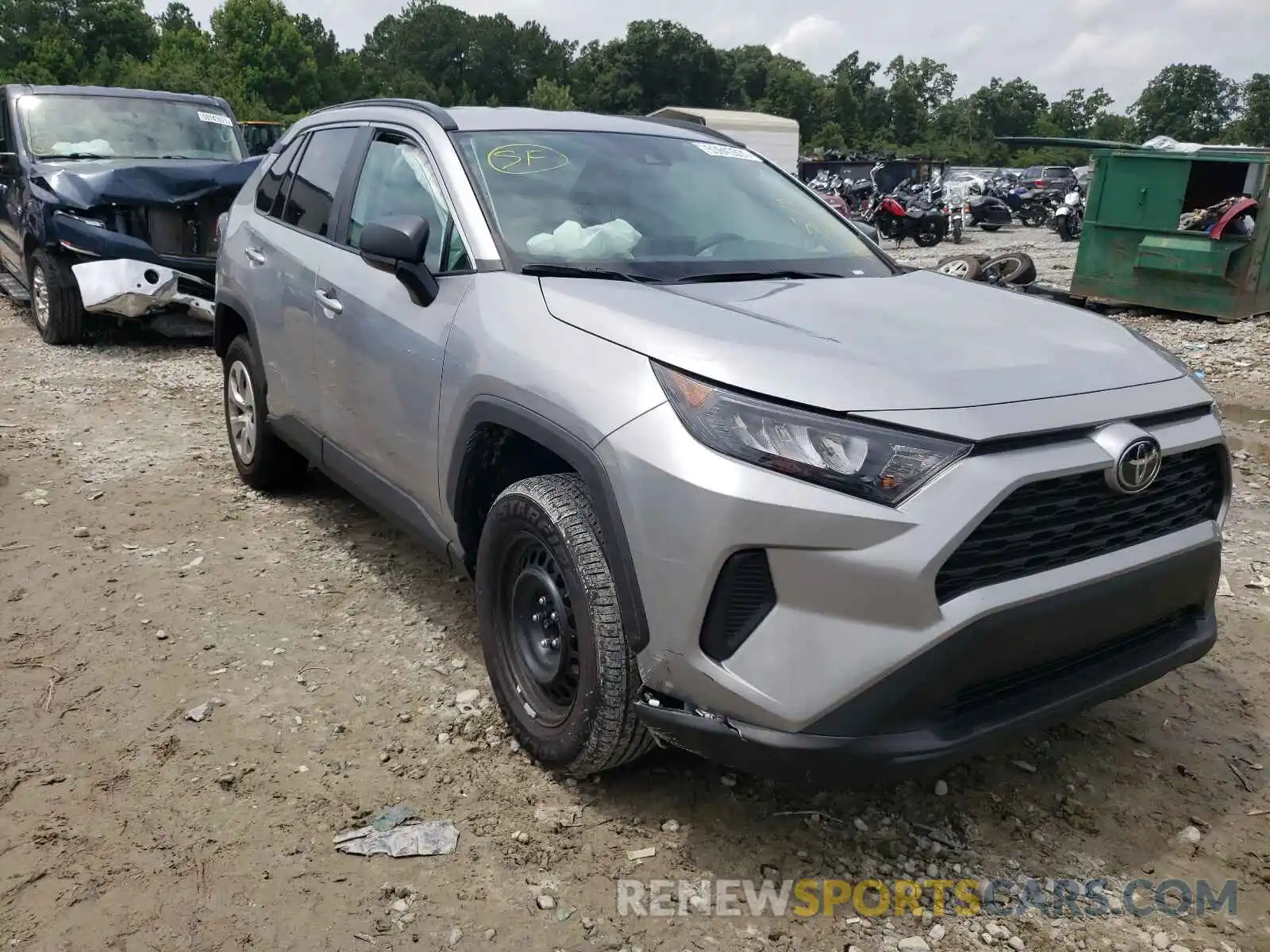 1 Photograph of a damaged car 2T3H1RFV6LC076329 TOYOTA RAV4 2020