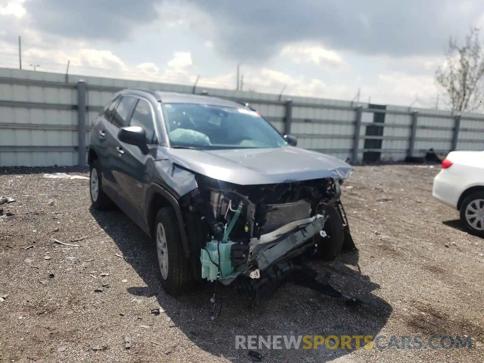 1 Photograph of a damaged car 2T3H1RFV6LC077187 TOYOTA RAV4 2020