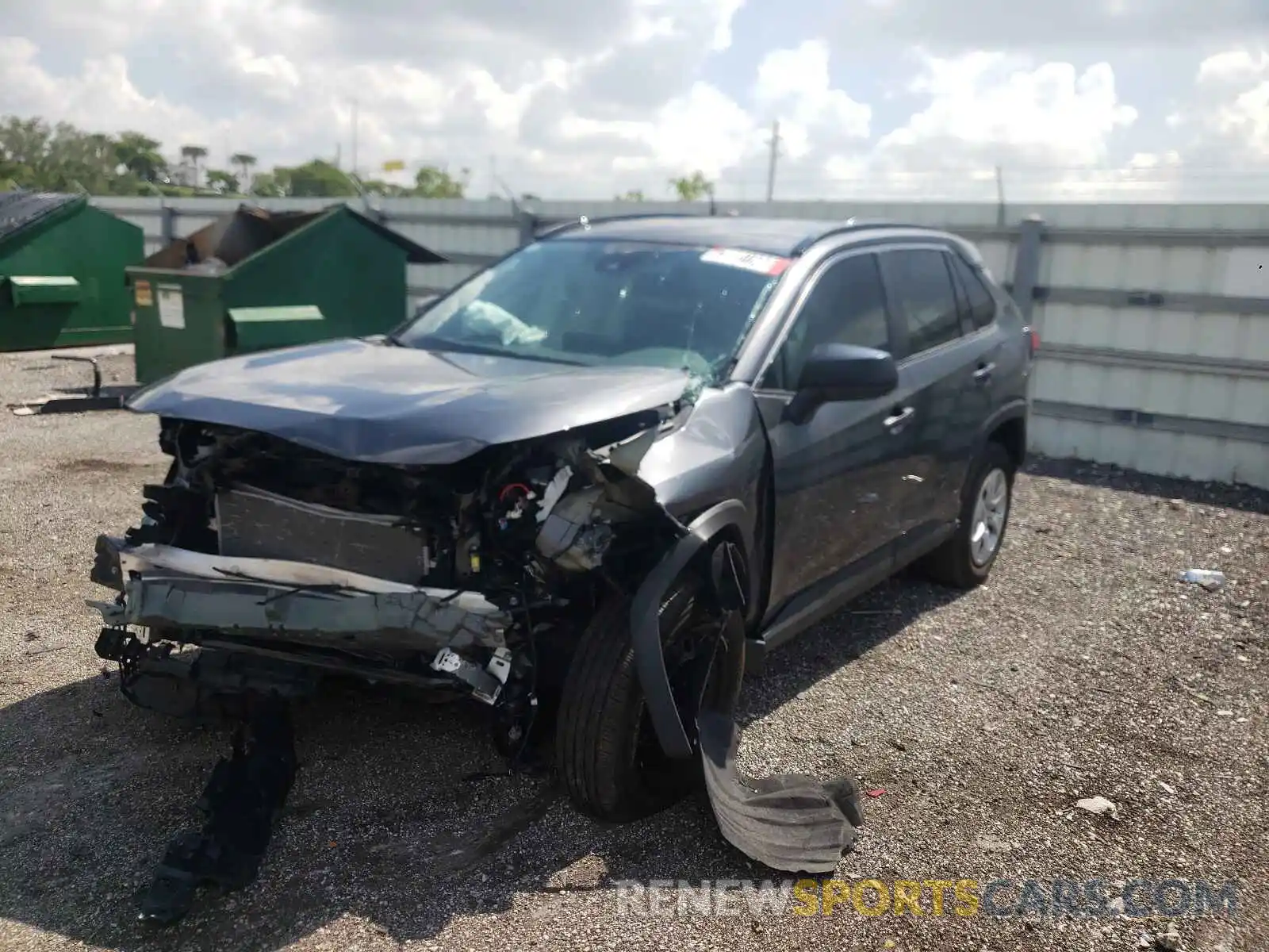 2 Photograph of a damaged car 2T3H1RFV6LC077187 TOYOTA RAV4 2020