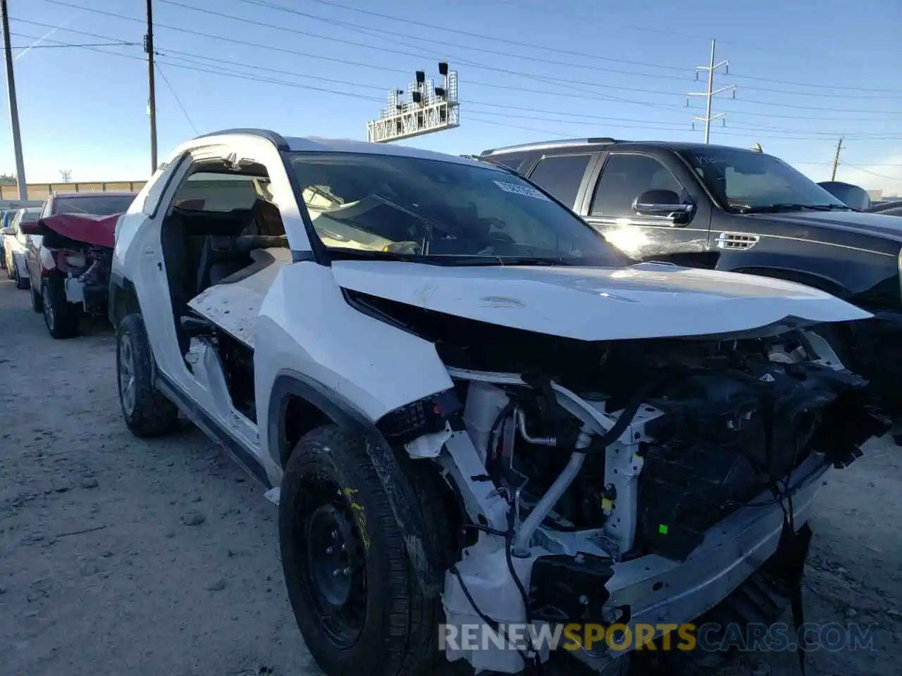 1 Photograph of a damaged car 2T3H1RFV6LC083457 TOYOTA RAV4 2020