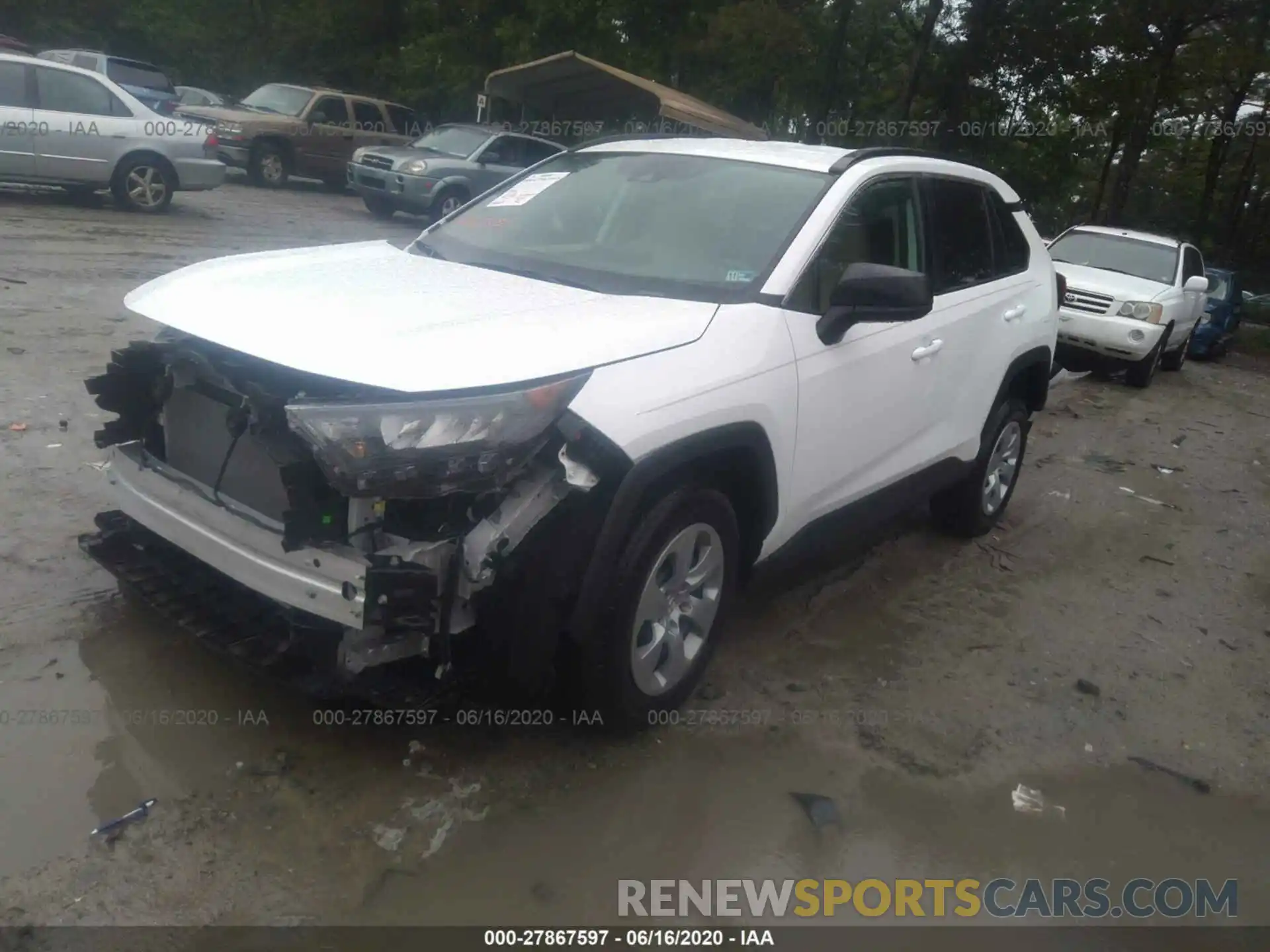 2 Photograph of a damaged car 2T3H1RFV6LW060789 TOYOTA RAV4 2020