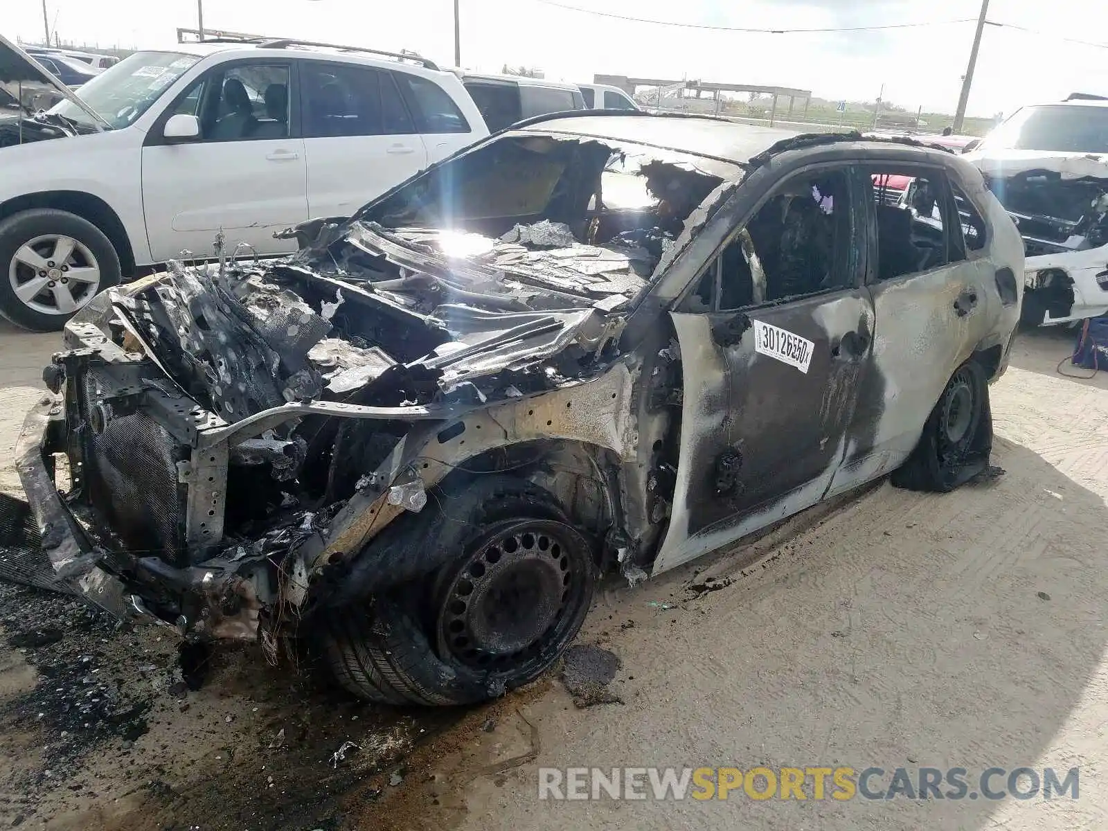 2 Photograph of a damaged car 2T3H1RFV6LW061389 TOYOTA RAV4 2020