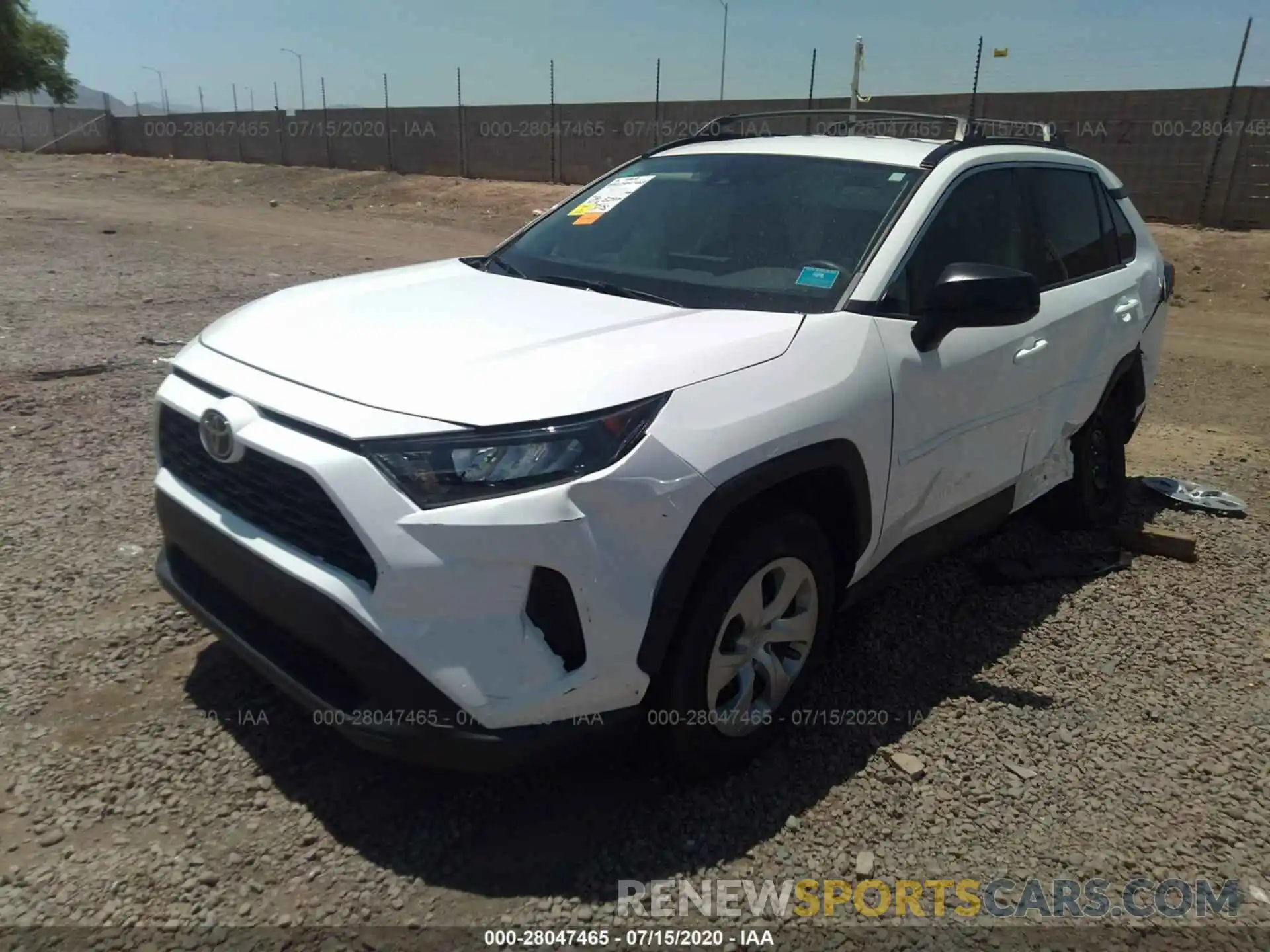 2 Фотография поврежденного автомобиля 2T3H1RFV6LW068004 TOYOTA RAV4 2020