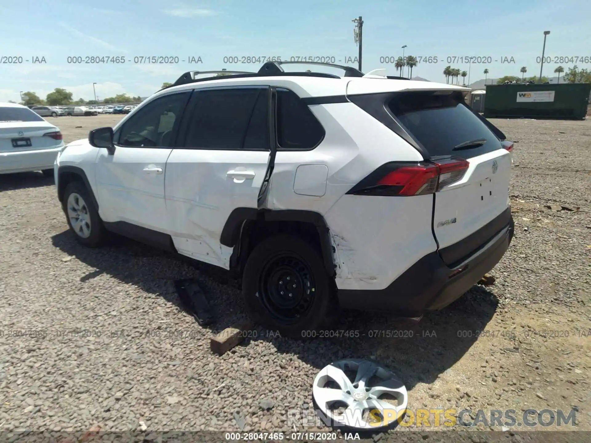 3 Photograph of a damaged car 2T3H1RFV6LW068004 TOYOTA RAV4 2020