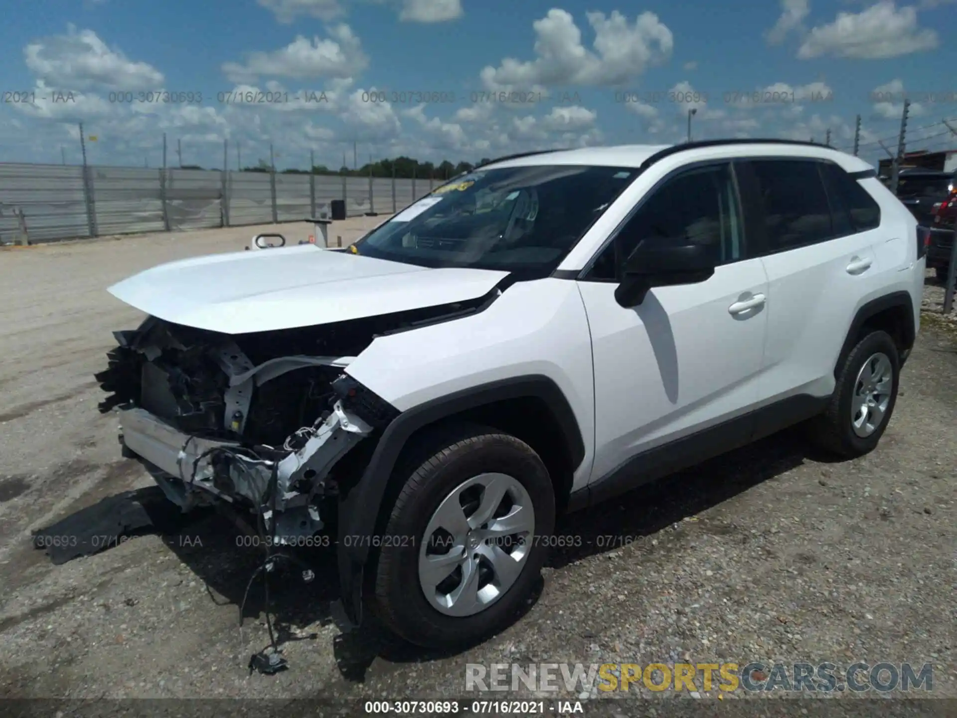 2 Photograph of a damaged car 2T3H1RFV6LW068312 TOYOTA RAV4 2020