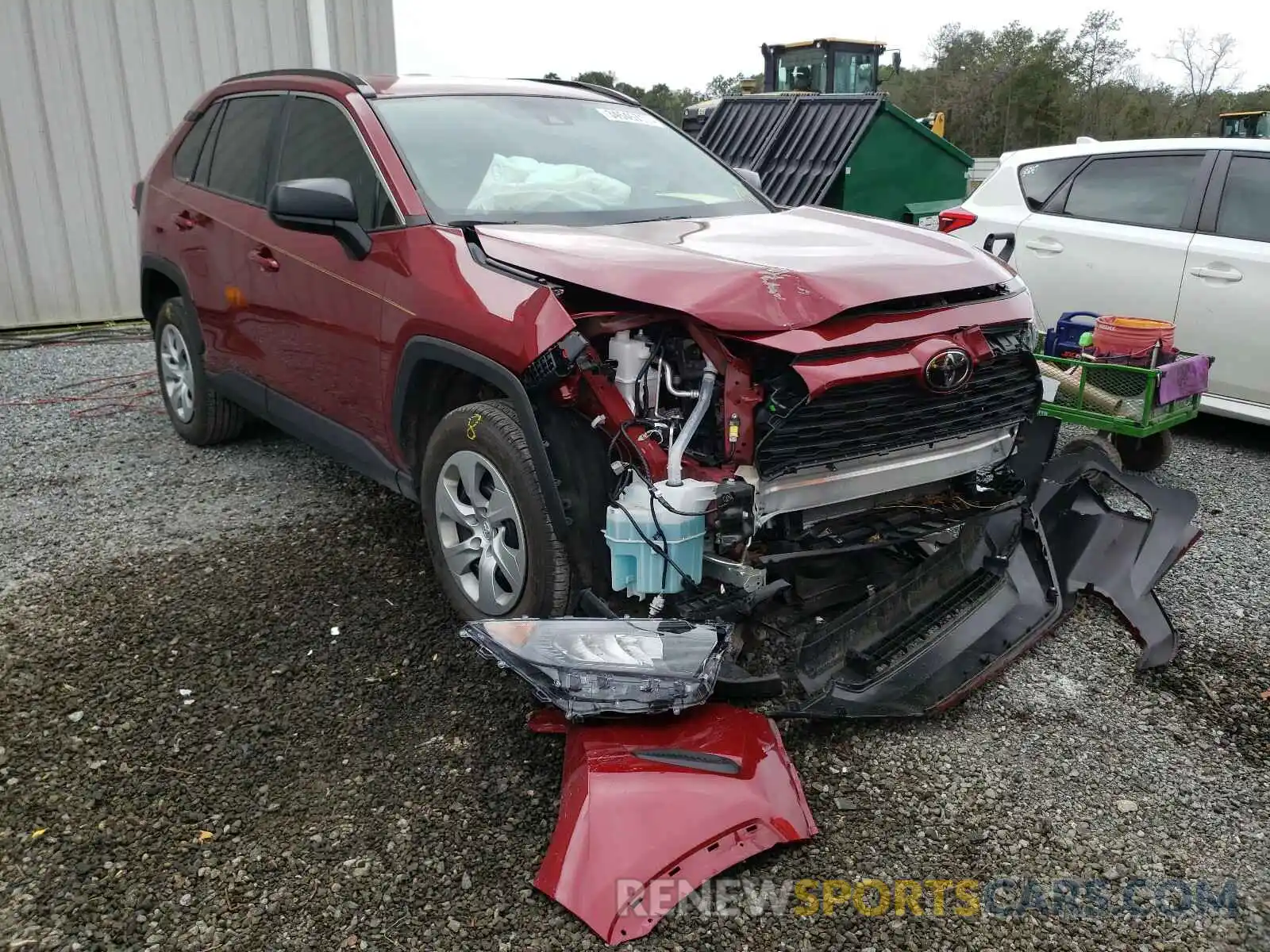 1 Photograph of a damaged car 2T3H1RFV6LW068343 TOYOTA RAV4 2020