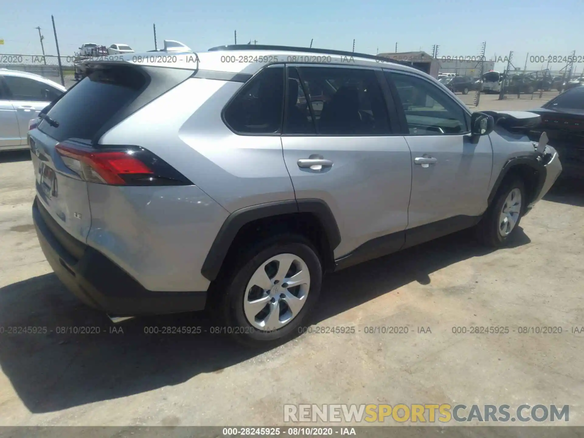 4 Photograph of a damaged car 2T3H1RFV6LW082002 TOYOTA RAV4 2020