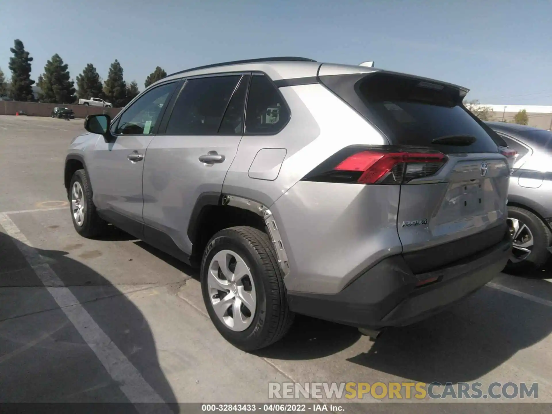 3 Photograph of a damaged car 2T3H1RFV6LW086518 TOYOTA RAV4 2020