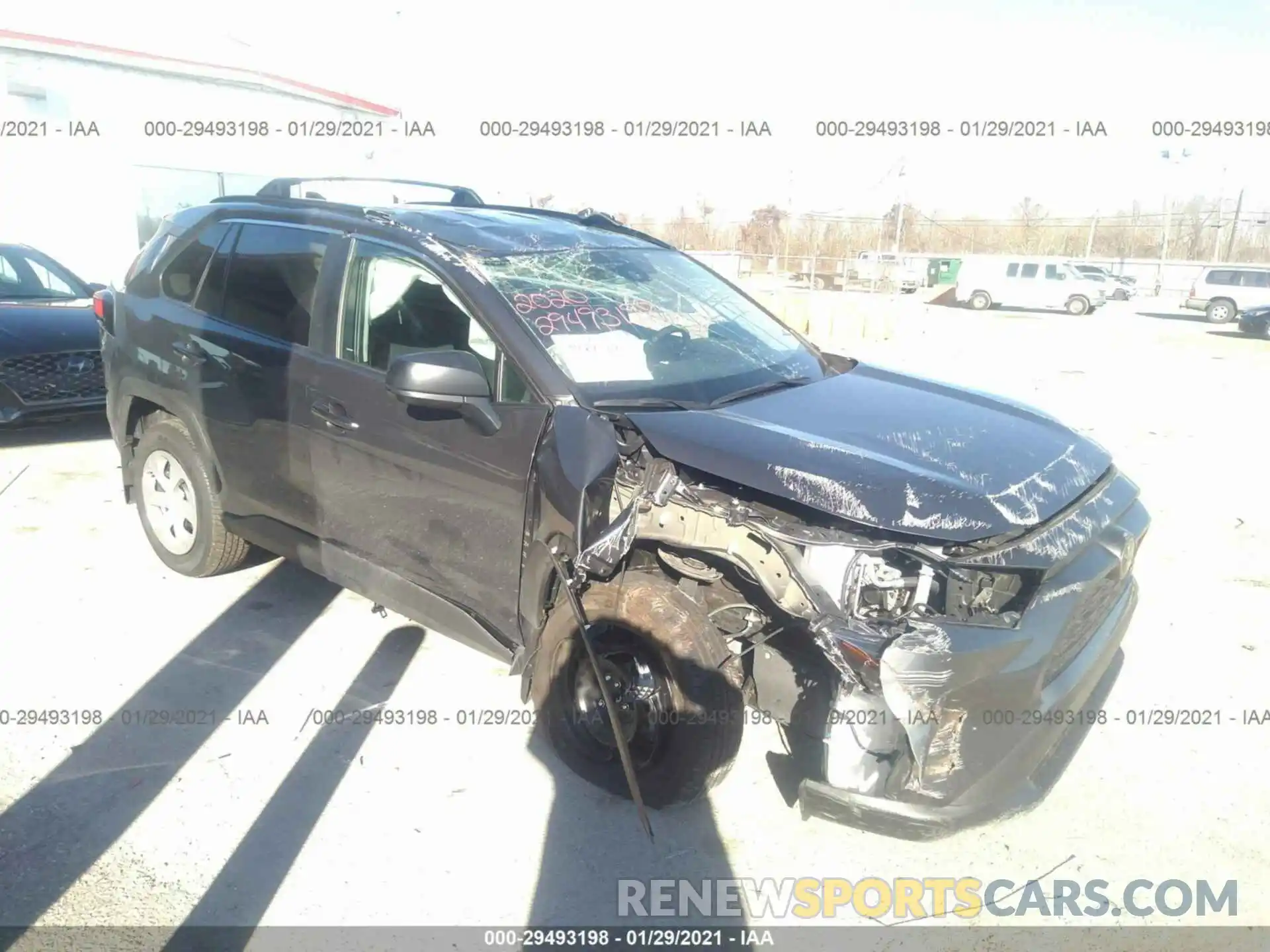 1 Photograph of a damaged car 2T3H1RFV6LW092271 TOYOTA RAV4 2020