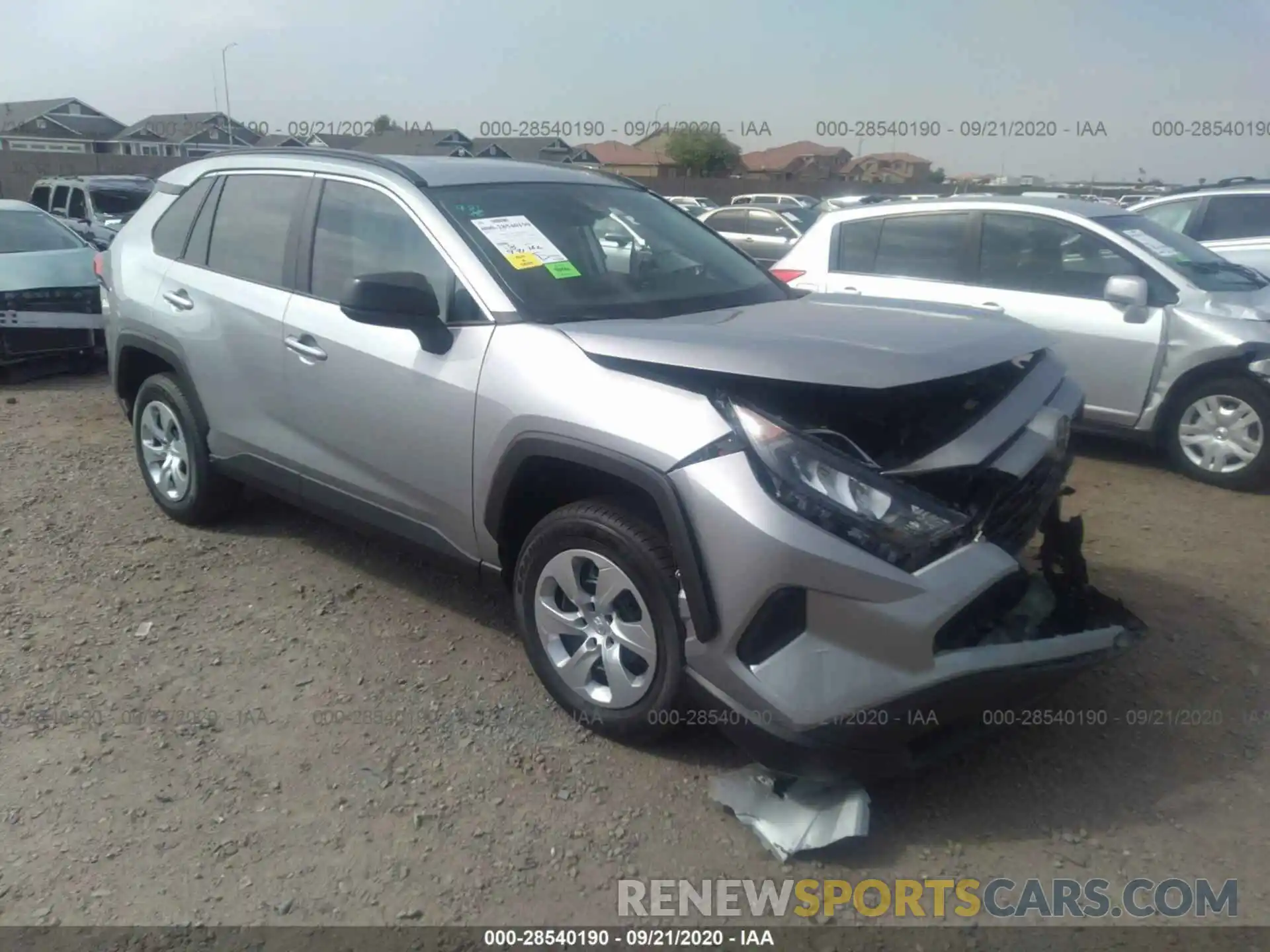 1 Photograph of a damaged car 2T3H1RFV6LW094876 TOYOTA RAV4 2020