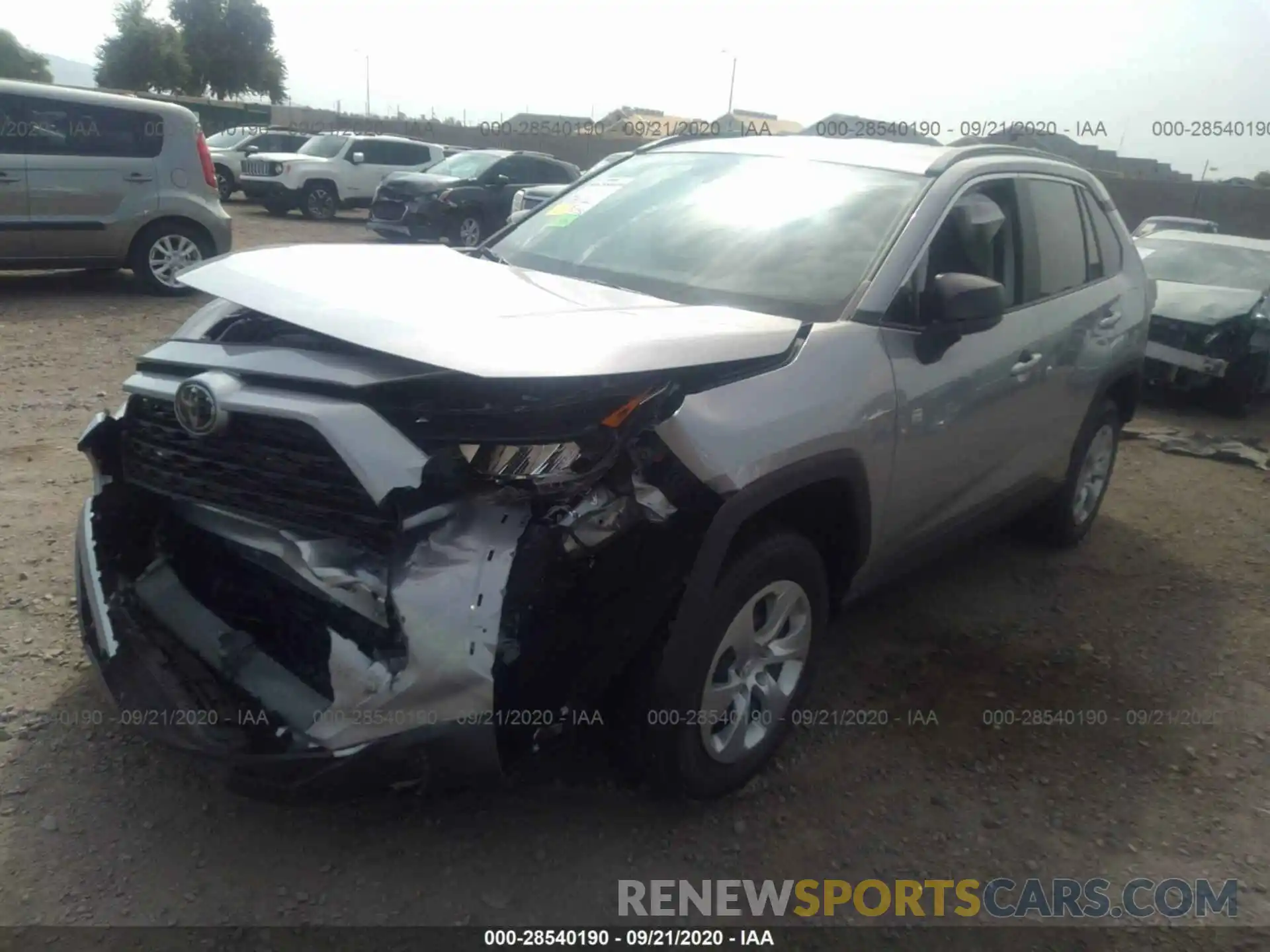 2 Photograph of a damaged car 2T3H1RFV6LW094876 TOYOTA RAV4 2020