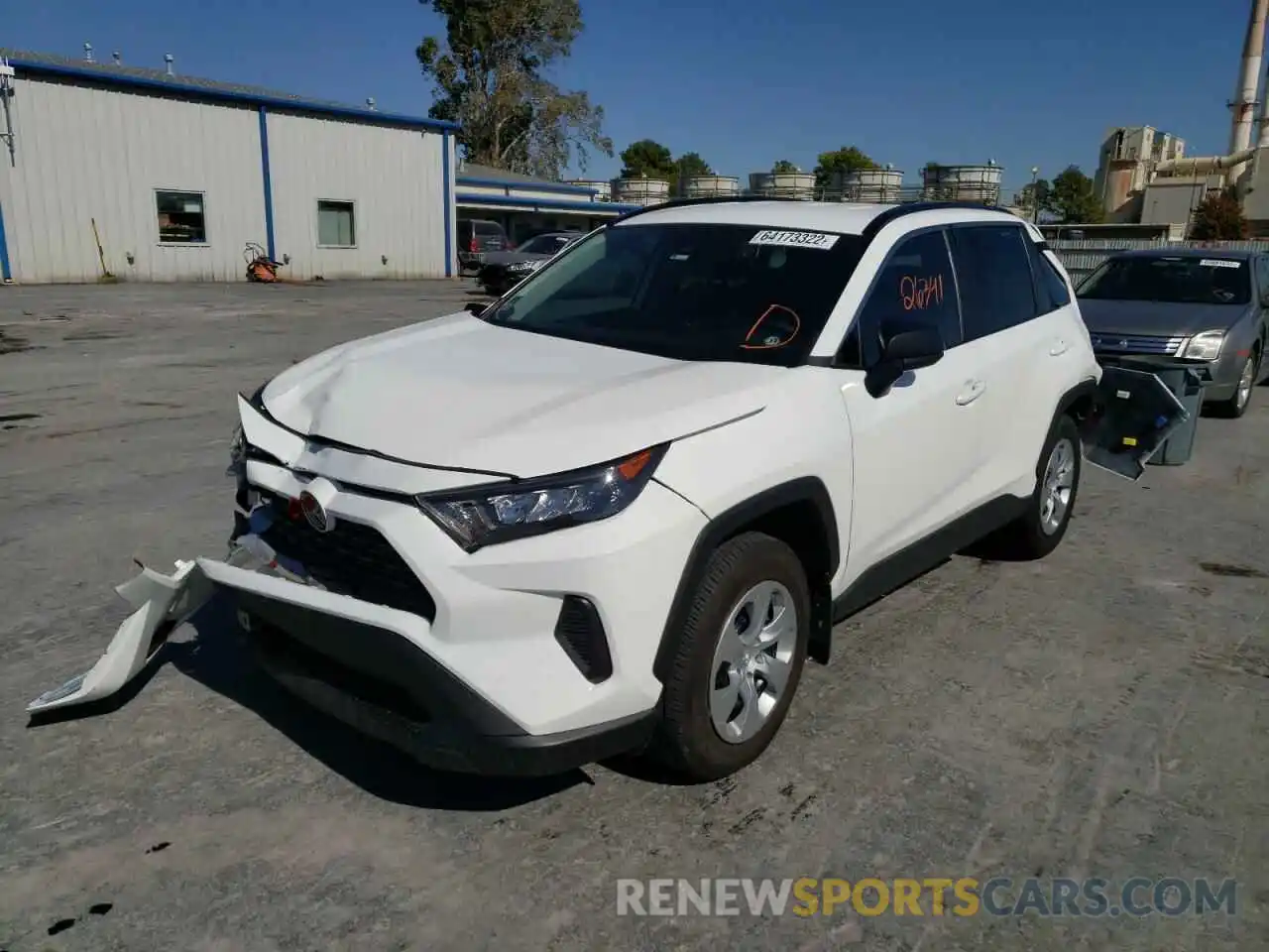 2 Photograph of a damaged car 2T3H1RFV6LW097616 TOYOTA RAV4 2020