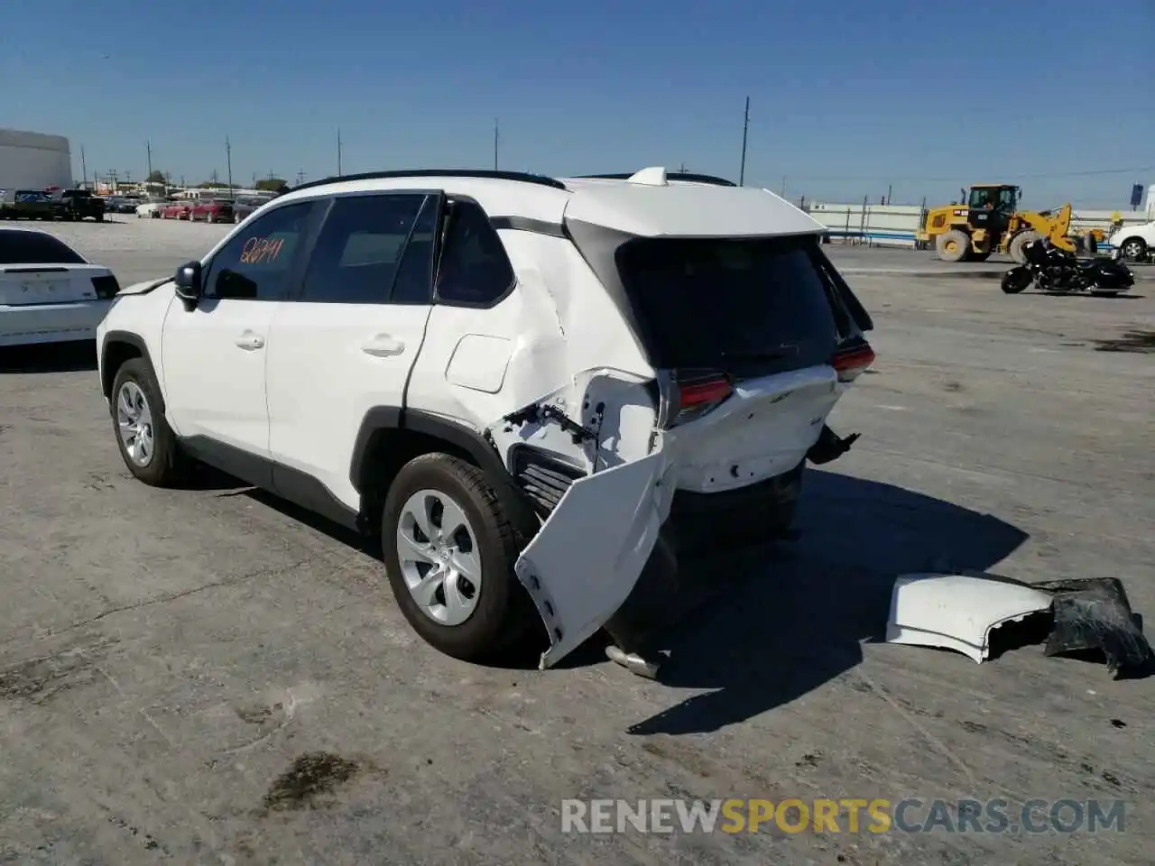 3 Photograph of a damaged car 2T3H1RFV6LW097616 TOYOTA RAV4 2020