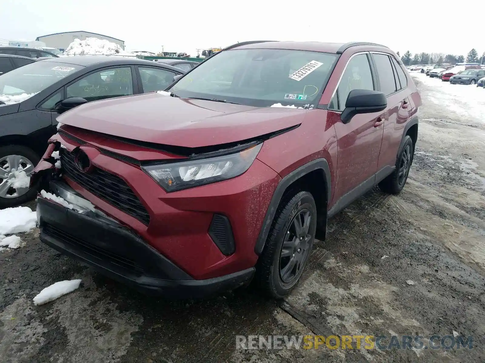 2 Photograph of a damaged car 2T3H1RFV6LW102989 TOYOTA RAV4 2020