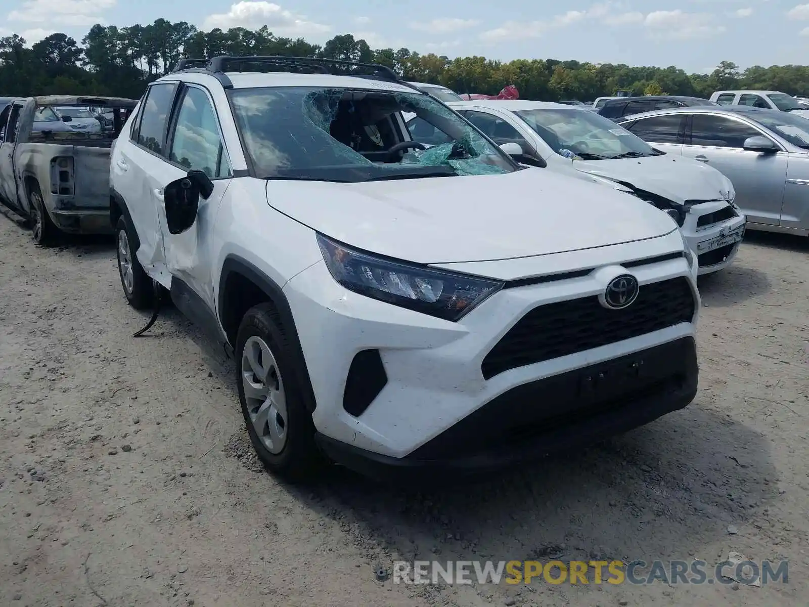 1 Photograph of a damaged car 2T3H1RFV7LC034235 TOYOTA RAV4 2020