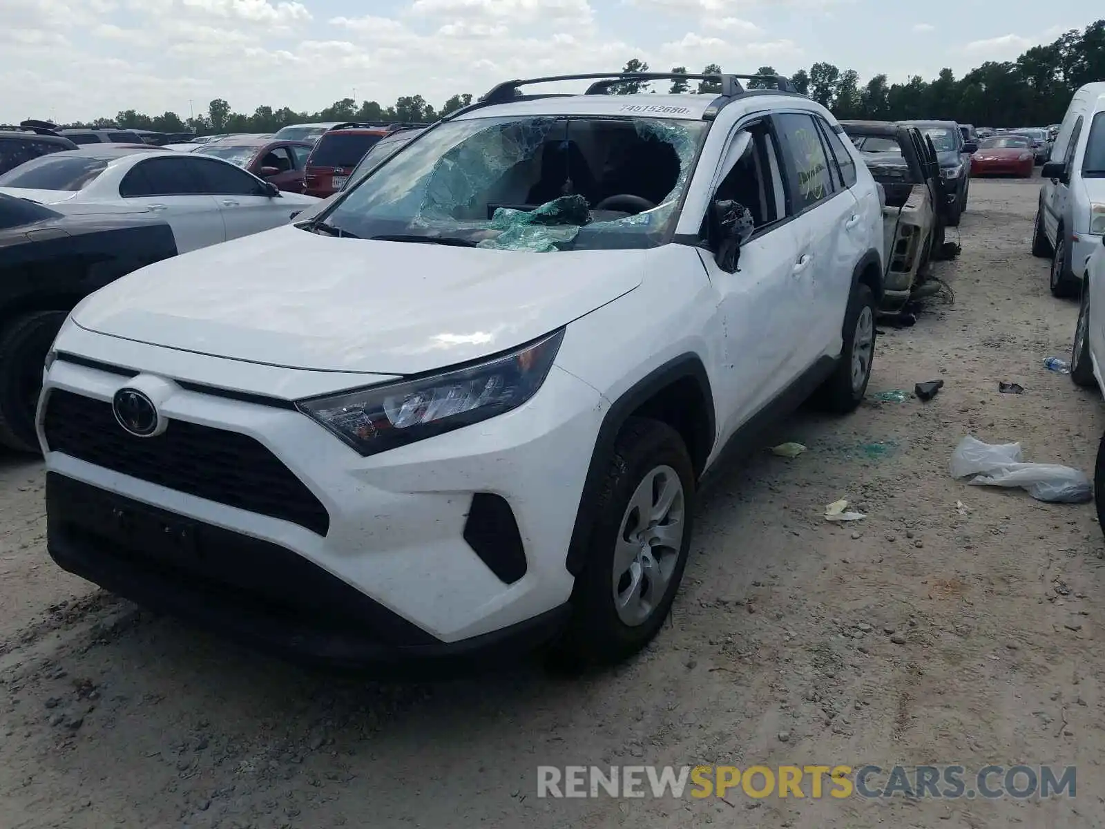 2 Фотография поврежденного автомобиля 2T3H1RFV7LC034235 TOYOTA RAV4 2020