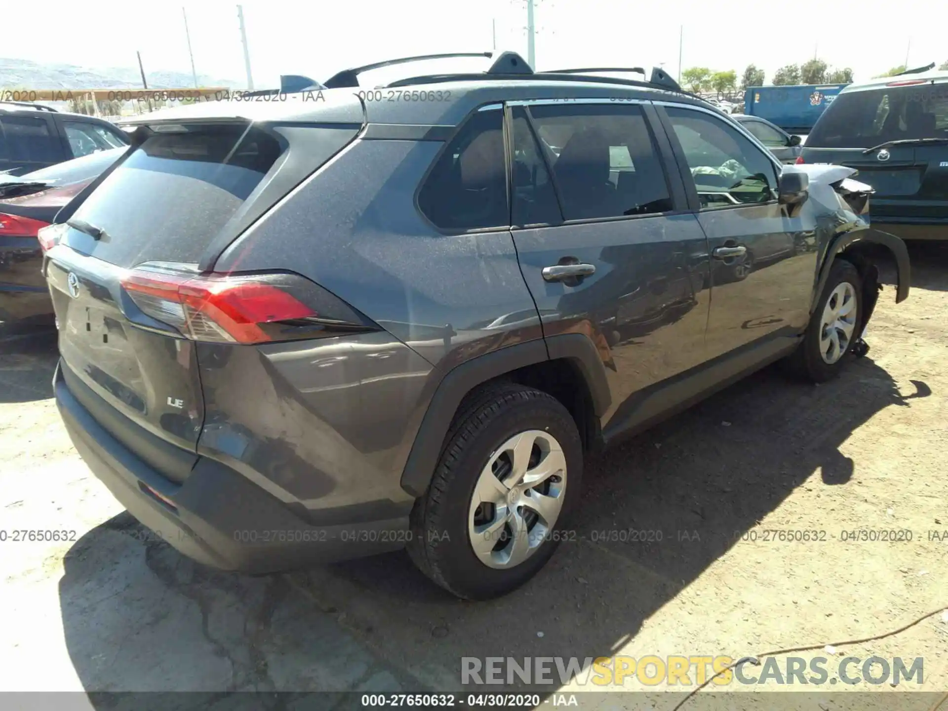 4 Photograph of a damaged car 2T3H1RFV7LC034705 TOYOTA RAV4 2020