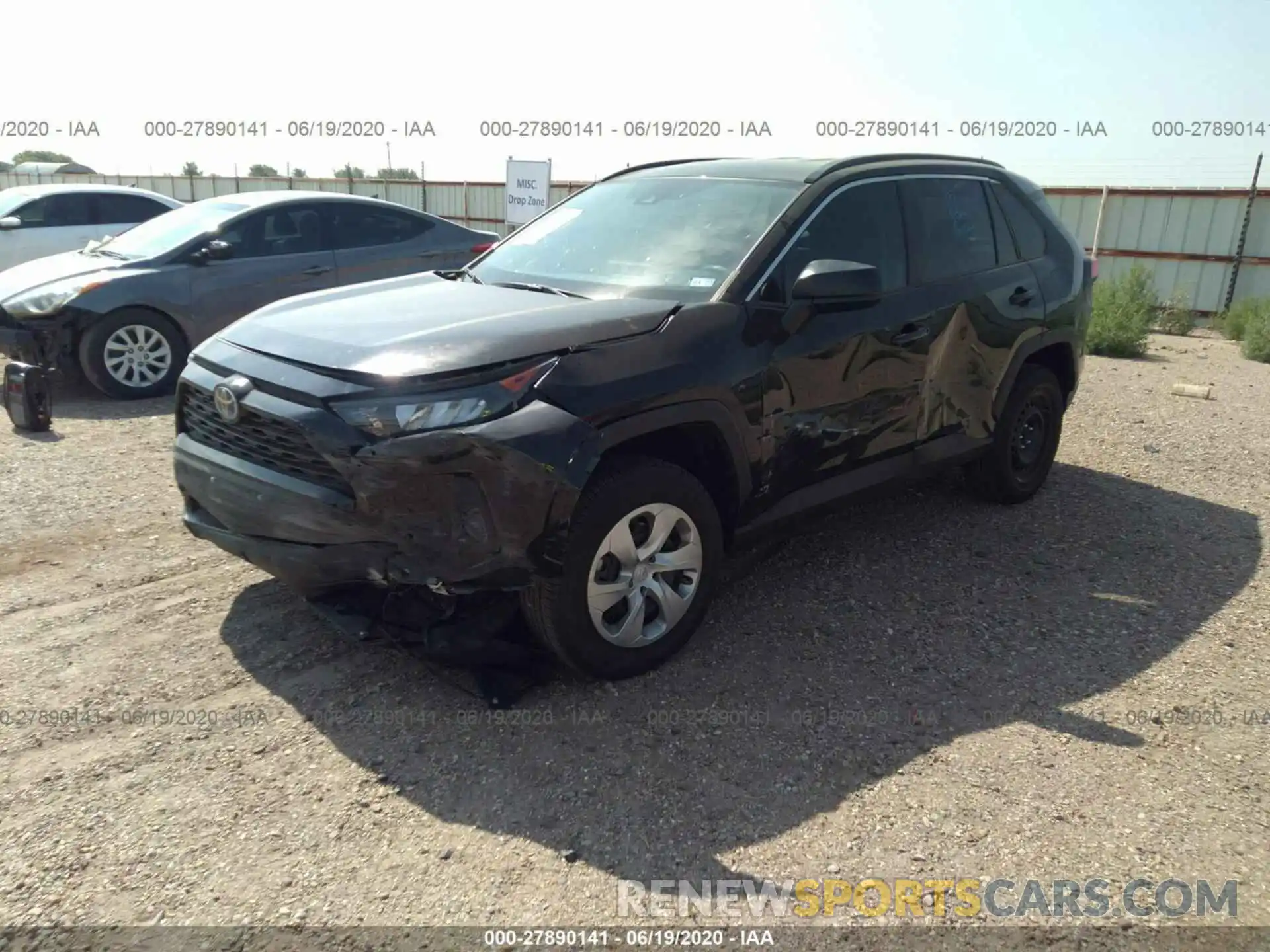 2 Photograph of a damaged car 2T3H1RFV7LC034896 TOYOTA RAV4 2020