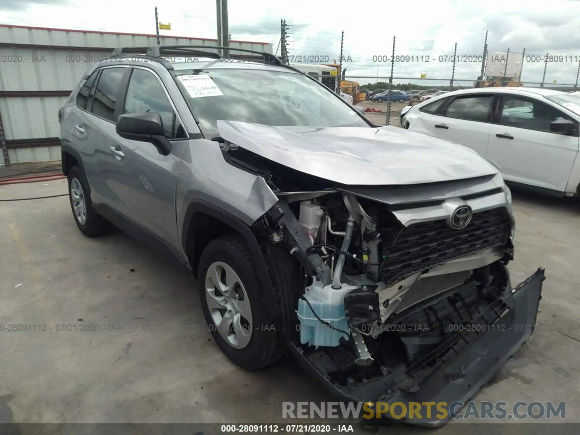 1 Photograph of a damaged car 2T3H1RFV7LC037782 TOYOTA RAV4 2020