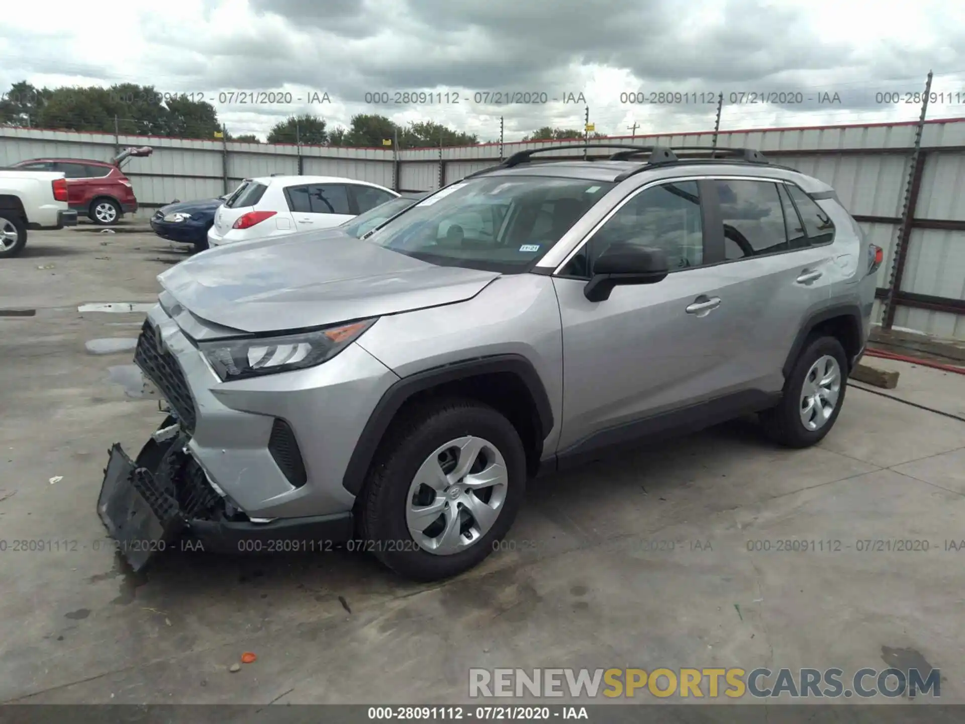 2 Photograph of a damaged car 2T3H1RFV7LC037782 TOYOTA RAV4 2020