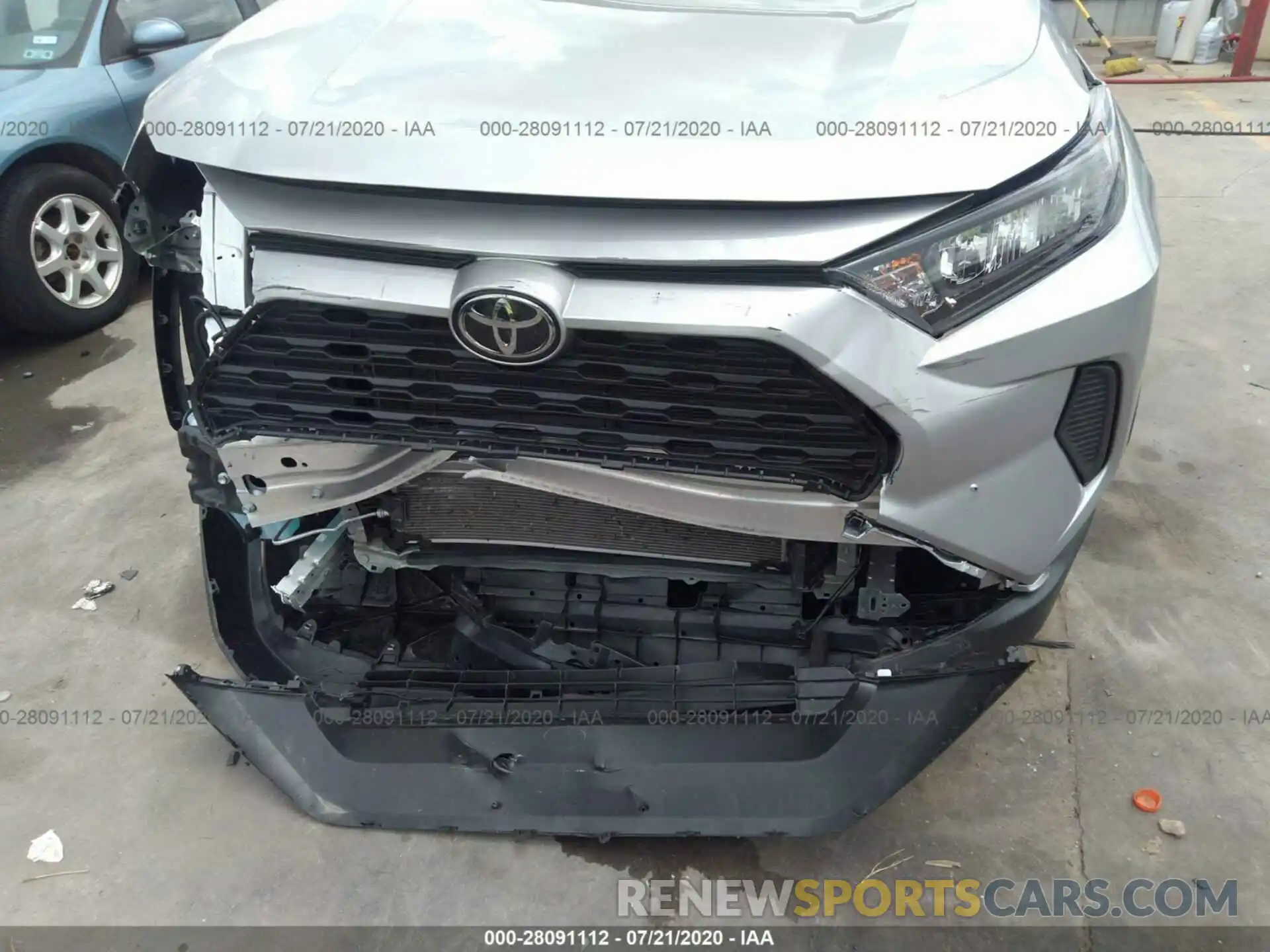 6 Фотография поврежденного автомобиля 2T3H1RFV7LC037782 TOYOTA RAV4 2020