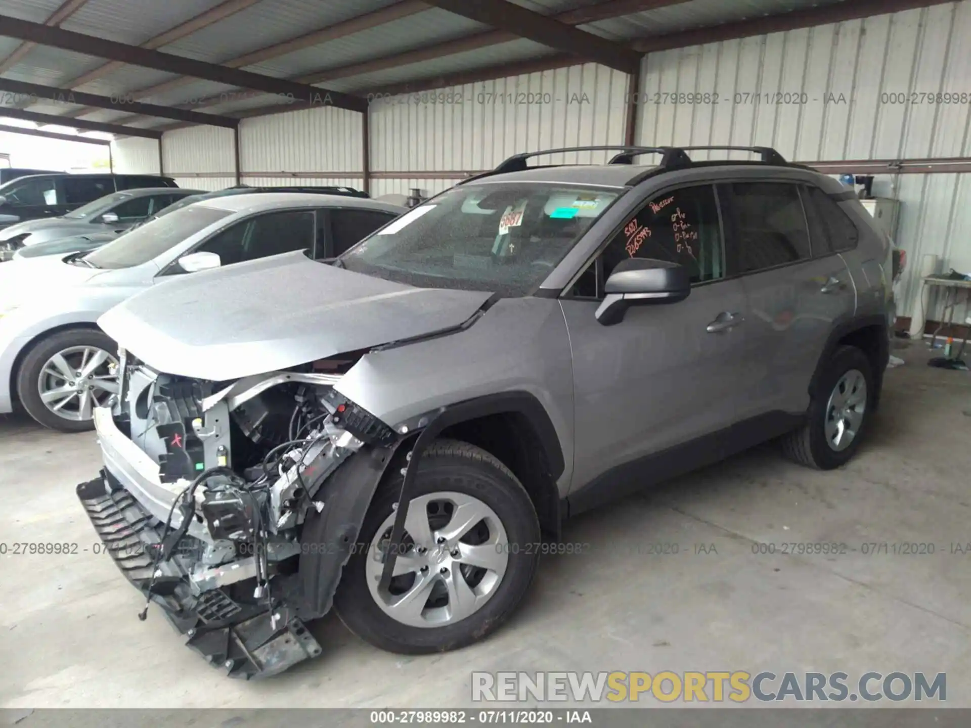 2 Photograph of a damaged car 2T3H1RFV7LC039192 TOYOTA RAV4 2020