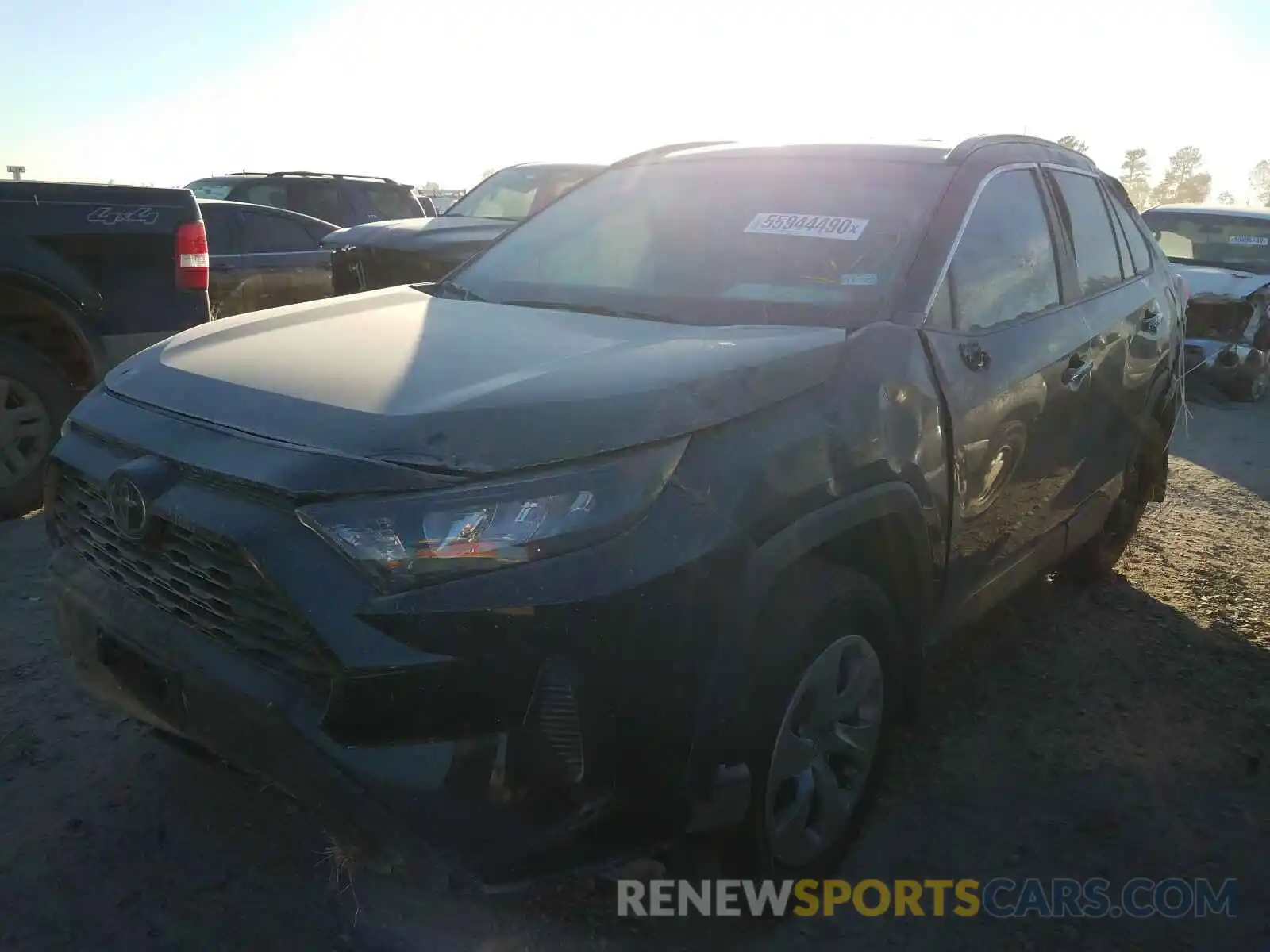 2 Photograph of a damaged car 2T3H1RFV7LC039371 TOYOTA RAV4 2020