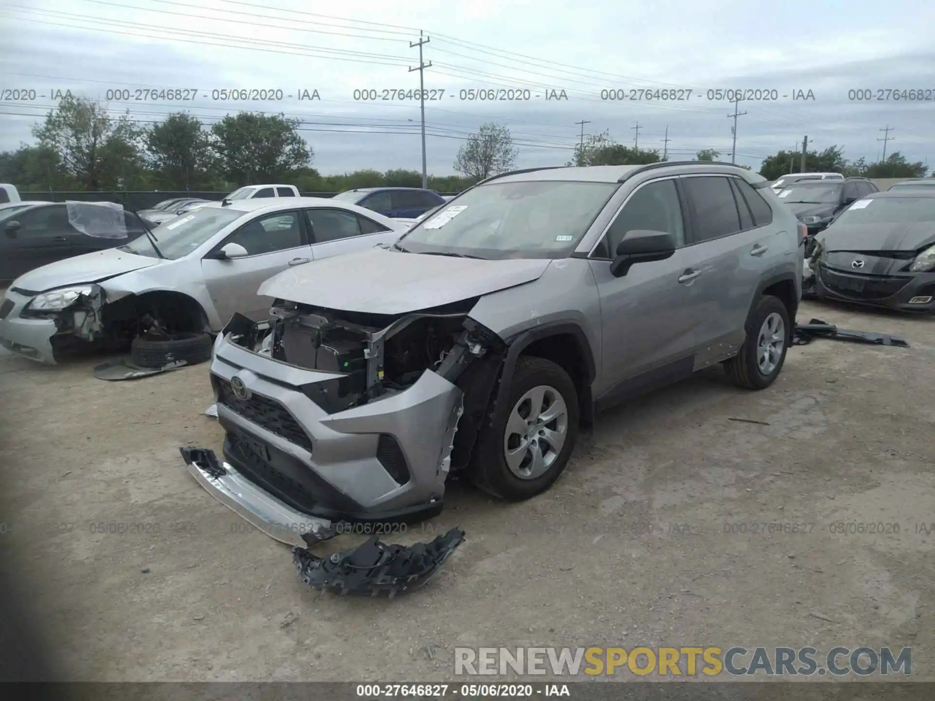 2 Photograph of a damaged car 2T3H1RFV7LC043775 TOYOTA RAV4 2020