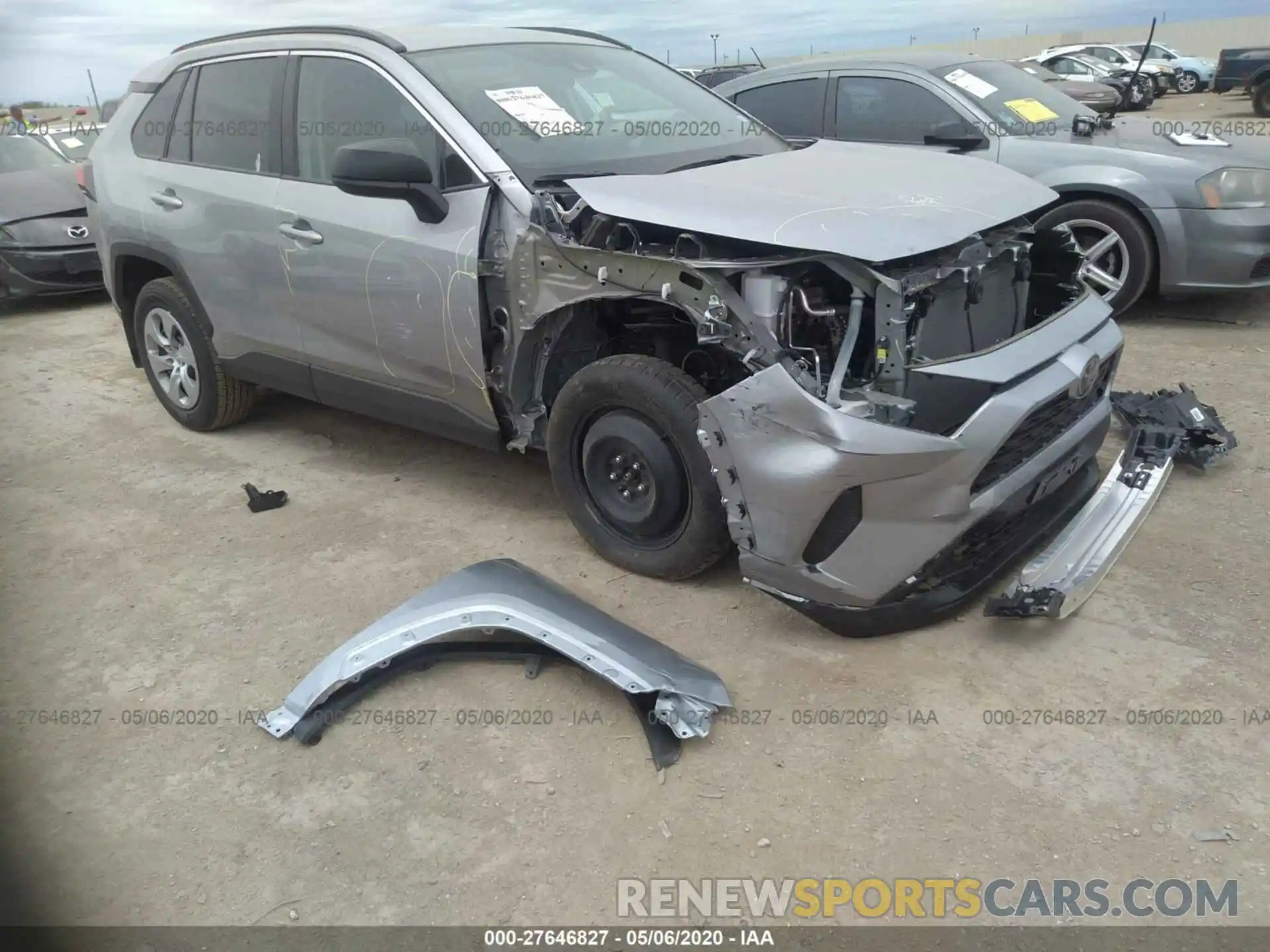 6 Photograph of a damaged car 2T3H1RFV7LC043775 TOYOTA RAV4 2020